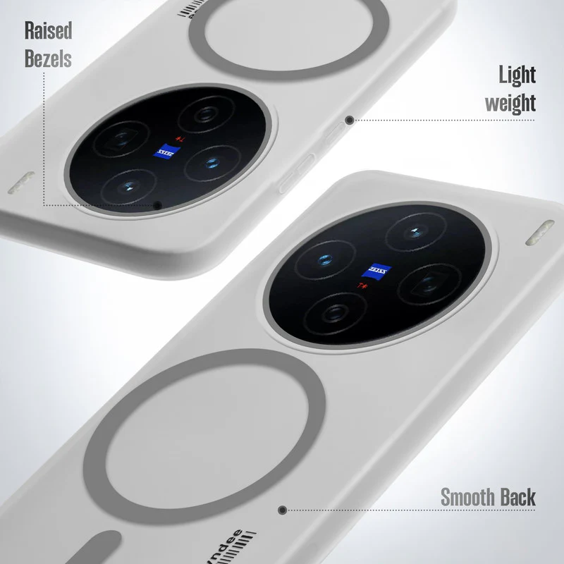 Frosted Sleek Matte Wireless Charging Support Back Cover Case for Vivo X200 5G With Raised Camera Protection - Image 16