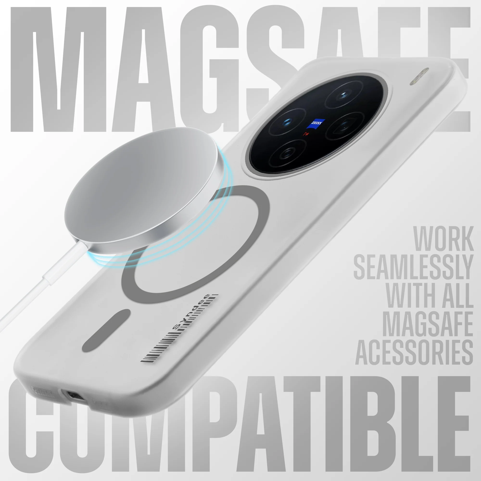 Frosted Sleek Matte Wireless Charging Support Back Cover Case for Vivo X200 5G With Raised Camera Protection - Image 21
