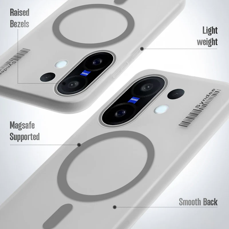 Frosted Sleek Matte Wireless Charging Support Back Cover Case for Vivo X200 FE 5G With Raised Camera Protection - Image 10