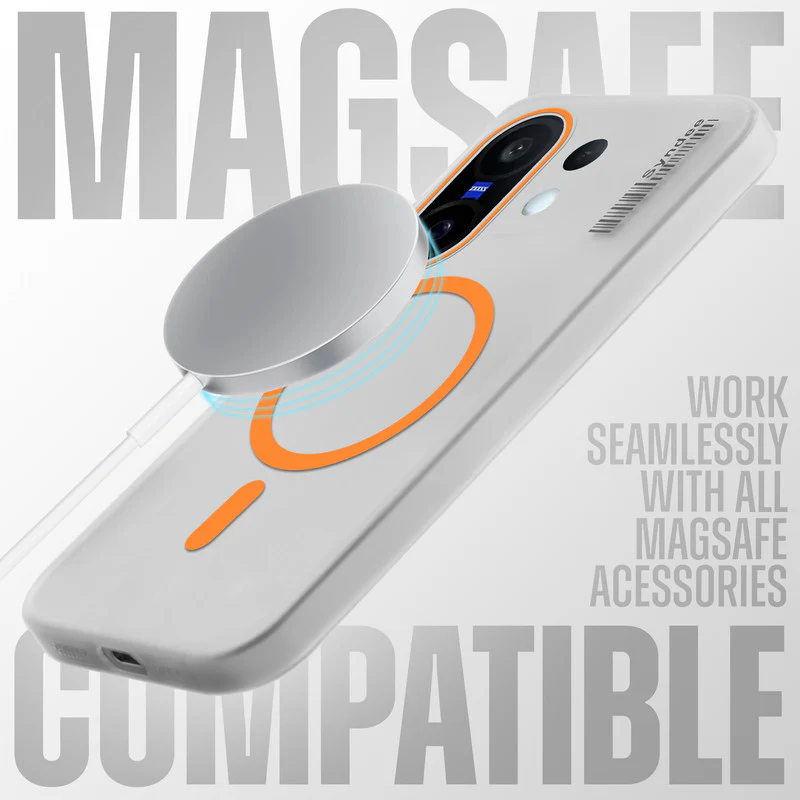 Frosted Sleek Matte Wireless Charging Support Back Cover Case for Vivo X200 FE 5G With Raised Camera Protection - Image 15