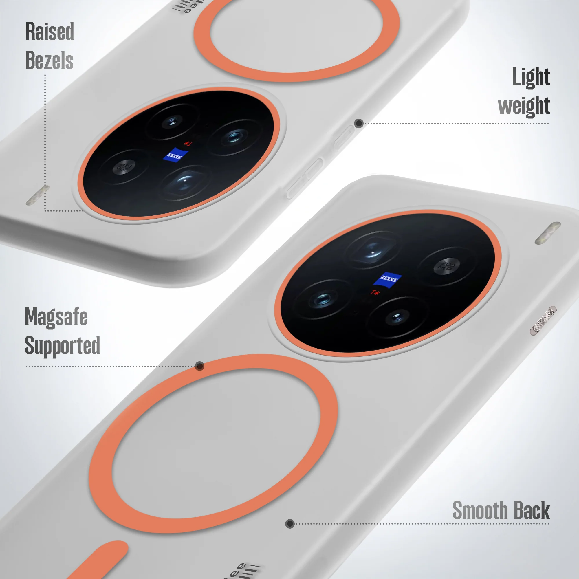 Frosted Sleek Matte Wireless Charging Support Back Cover Case for Vivo X200 Pro 5G With Raised Camera Protection - Image 22
