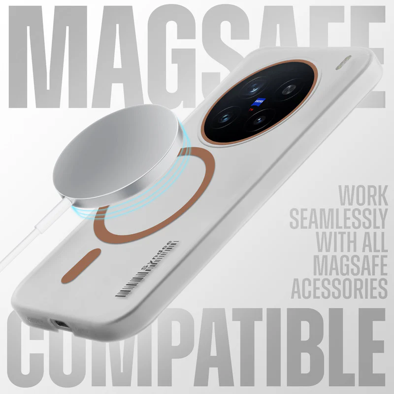 Frosted Sleek Matte Wireless Charging Support Back Cover Case for Vivo X200 Pro 5G With Raised Camera Protection - Image 27