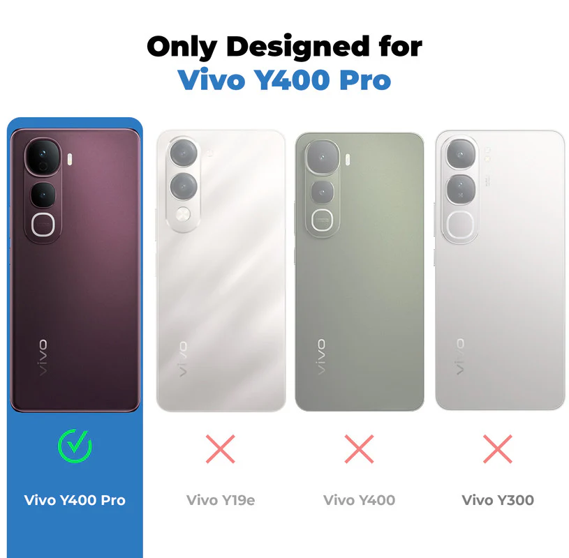 Frosted Sleek Matte With Raised Camera Protection Back Cover Case For Vivo Y400 Pro 5G - Image 2