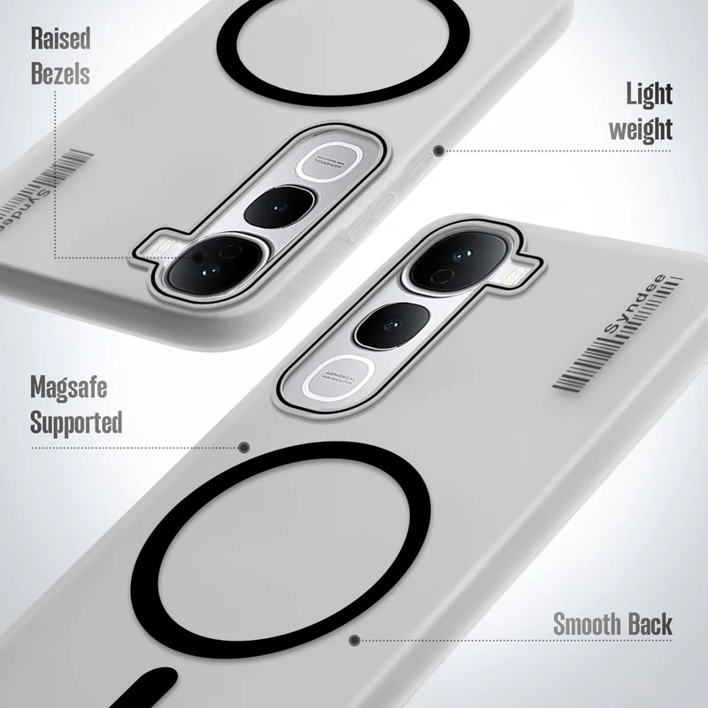 Frosted Sleek Matte With Raised Camera Protection Back Cover Case For Vivo Y400 Pro 5G - Image 4