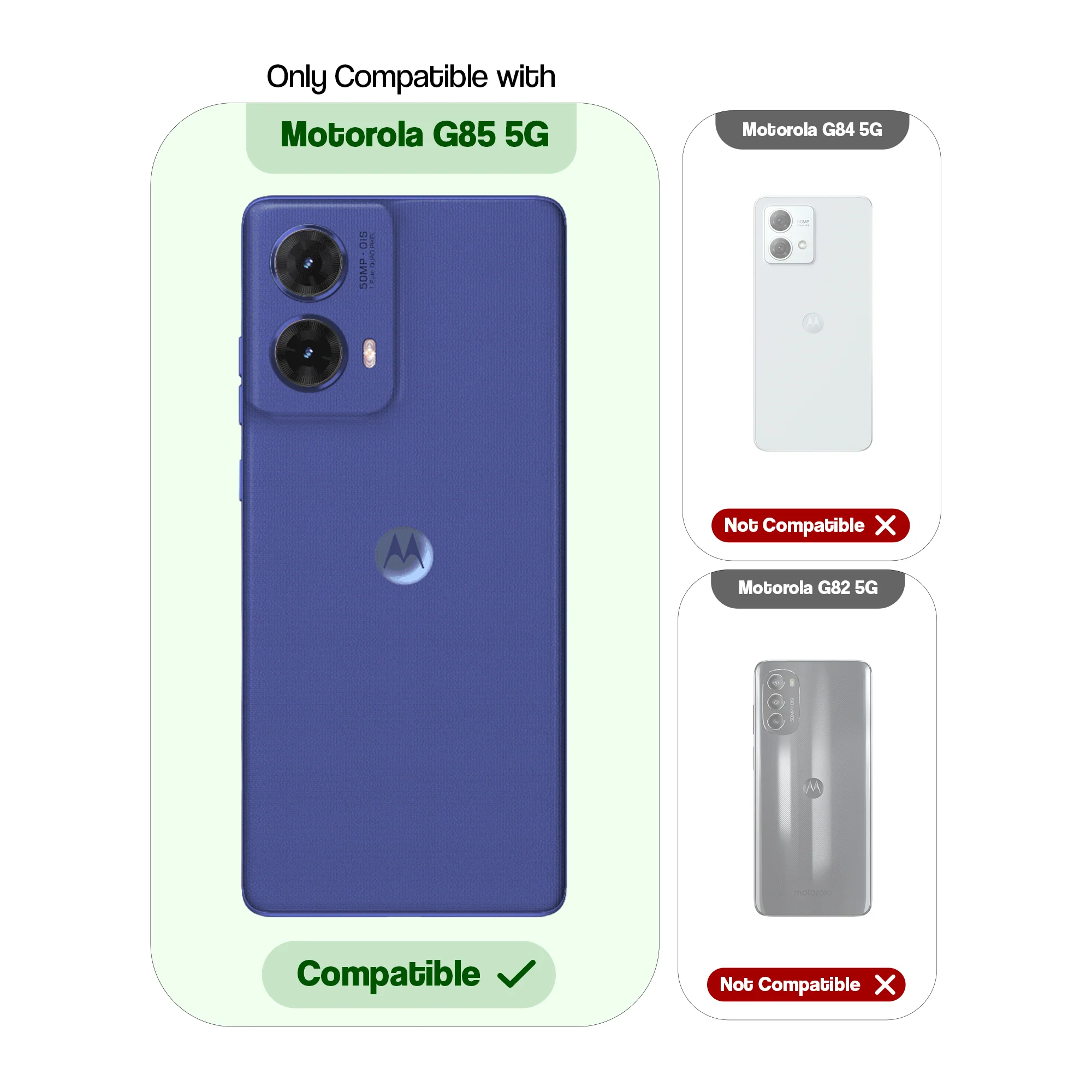 Colourful Frosted Matte With Raised Camera Protection Back Cover Case For Motorola Moto G85 5G - Image 2
