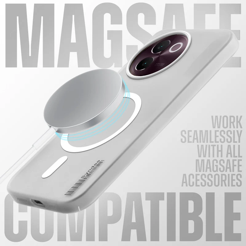 Frosted Sleek Matte With Raised Camera Protection Back Cover Case For Vivo V30e 5G - Image 21