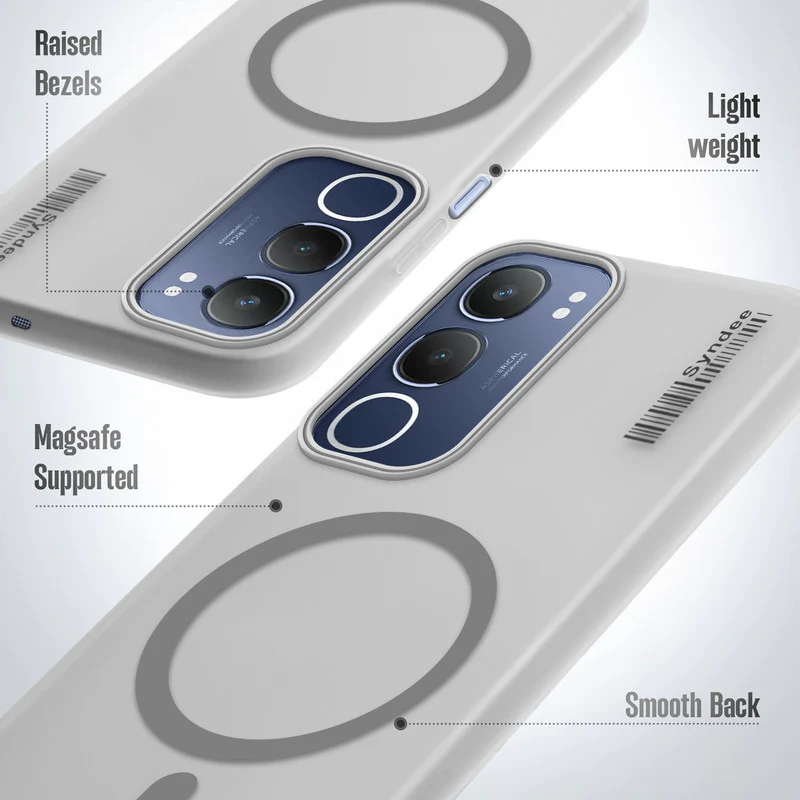 Frosted Sleek Matte With Raised Camera Protection Back Cover Case For Vivo Y29 5G - Image 10