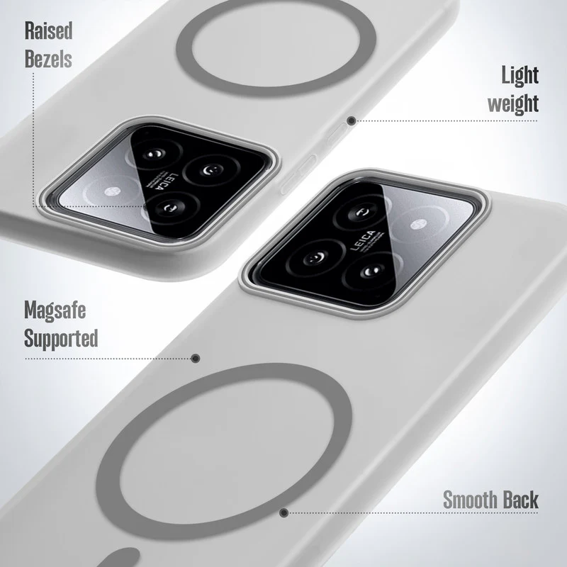 Frosted Sleek Matte Wireless Charging Support Back Cover Case for Xiaomi 14 5G With Raised Camera Protection - Image 10