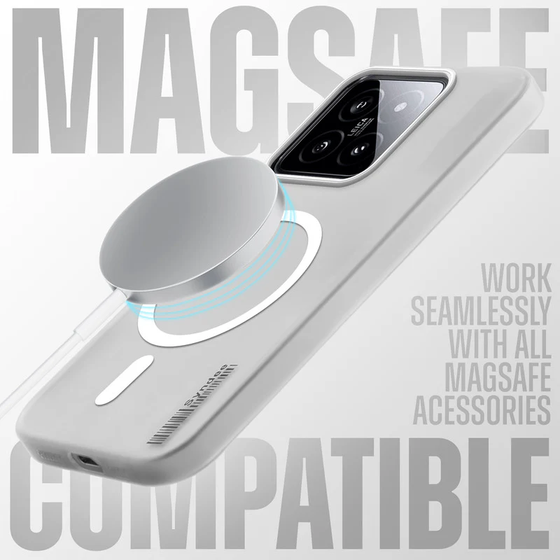 Frosted Sleek Matte Wireless Charging Support Back Cover Case for Xiaomi 14 5G With Raised Camera Protection - Image 21
