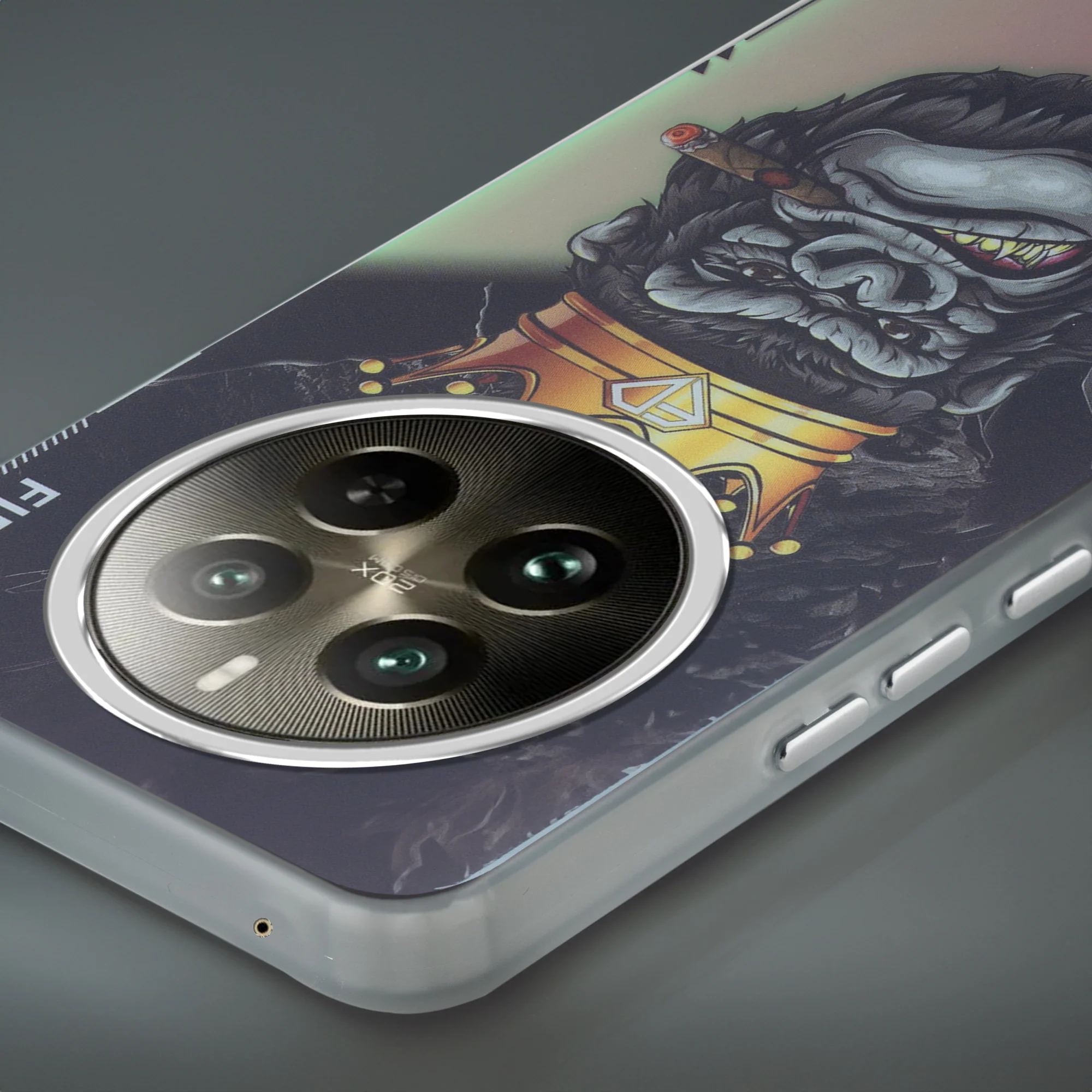 Night Glow & Shiny Hard Phone Cover with Silver Camera Ring For Realme 12 Pro 5G - Image 6