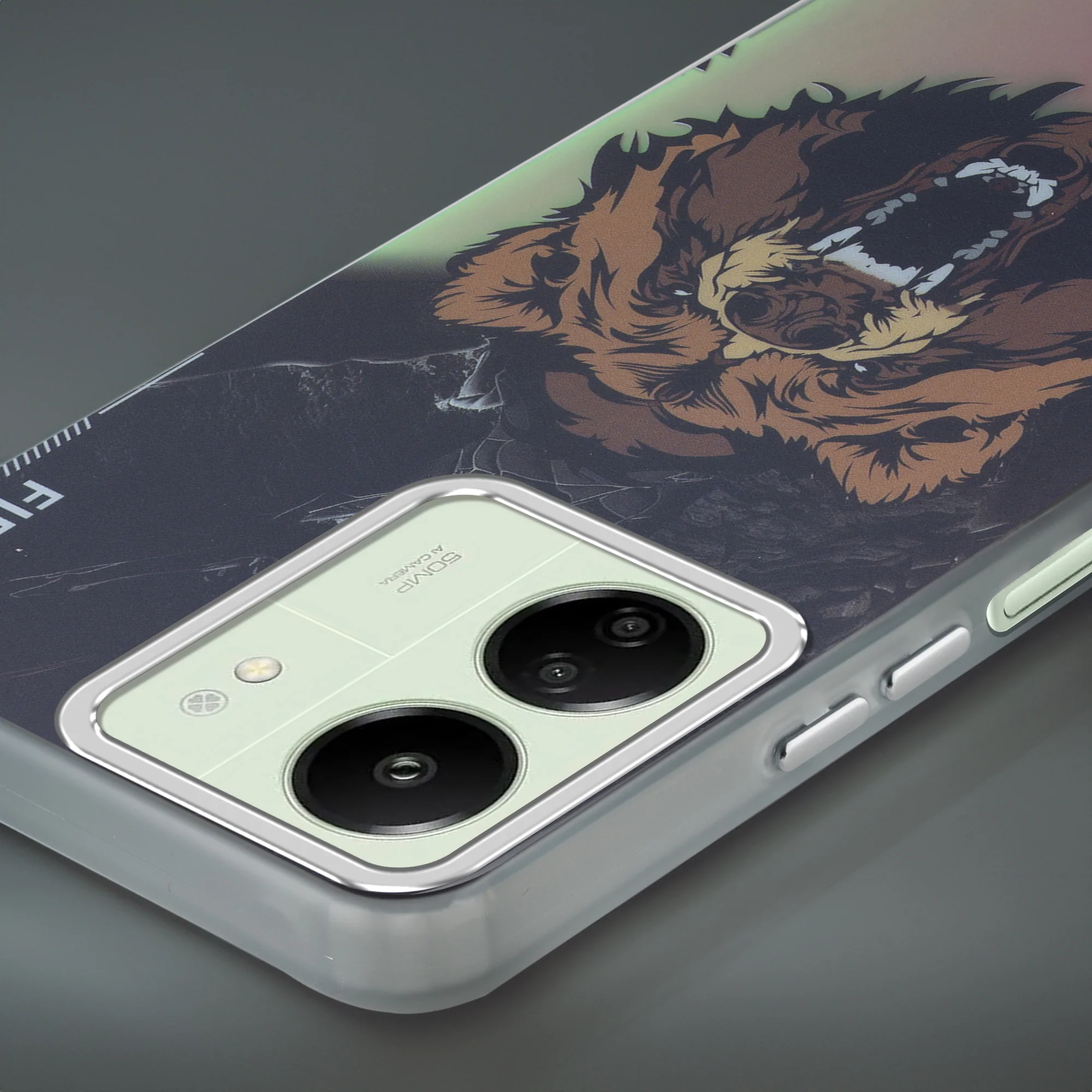 Night Glow & Shiny Hard Phone Cover with Silver Camera Ring For Redmi 13C 4G - Image 50
