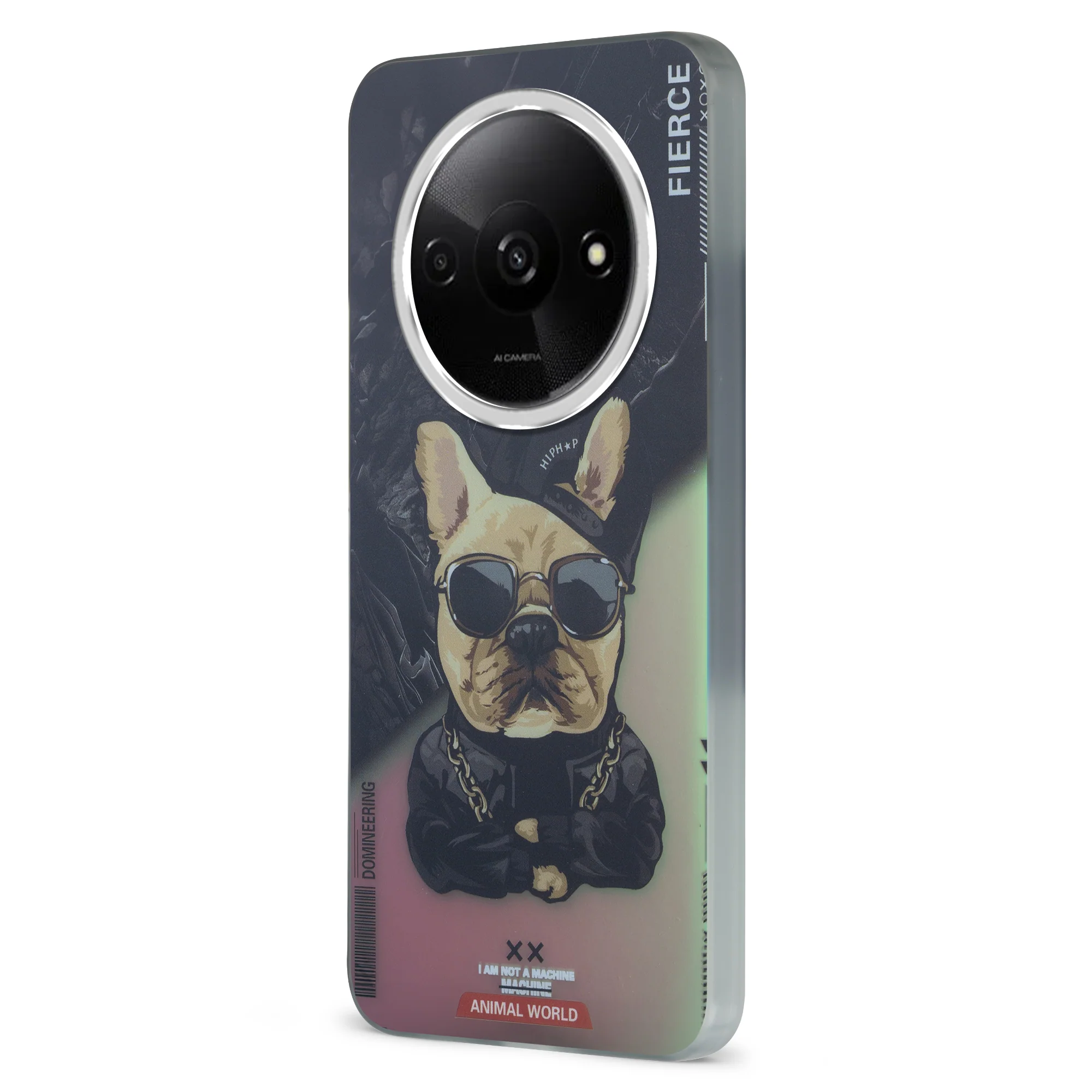 Night Glow & Shiny Hard Phone Cover with Silver Camera Ring For Redmi A3 2024 - Image 13