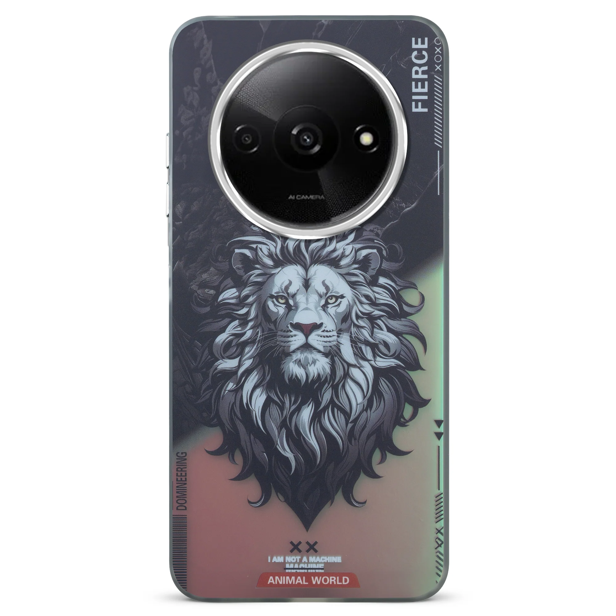 Night Glow & Shiny Hard Phone Cover with Silver Camera Ring For Redmi A3 2024 - Image 26