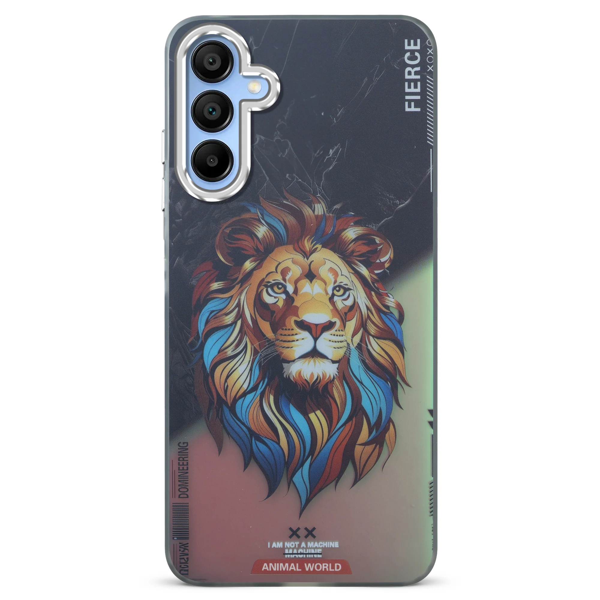 Night Glow & Shiny Hard Phone Cover with Silver Camera Ring For Samsung A15 5G - Image 6