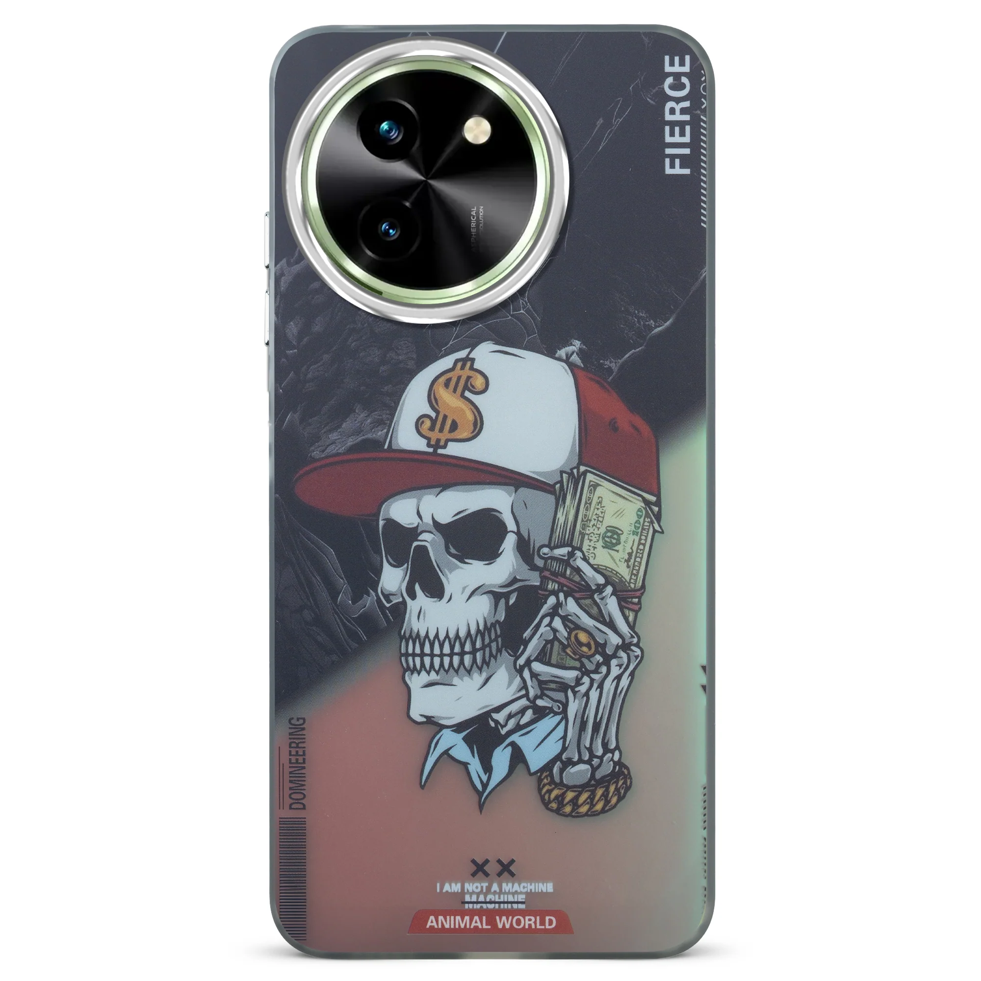 Night Glow & Shiny Hard Phone Cover with Silver Camera Ring For Vivo T3x 5G - Image 12