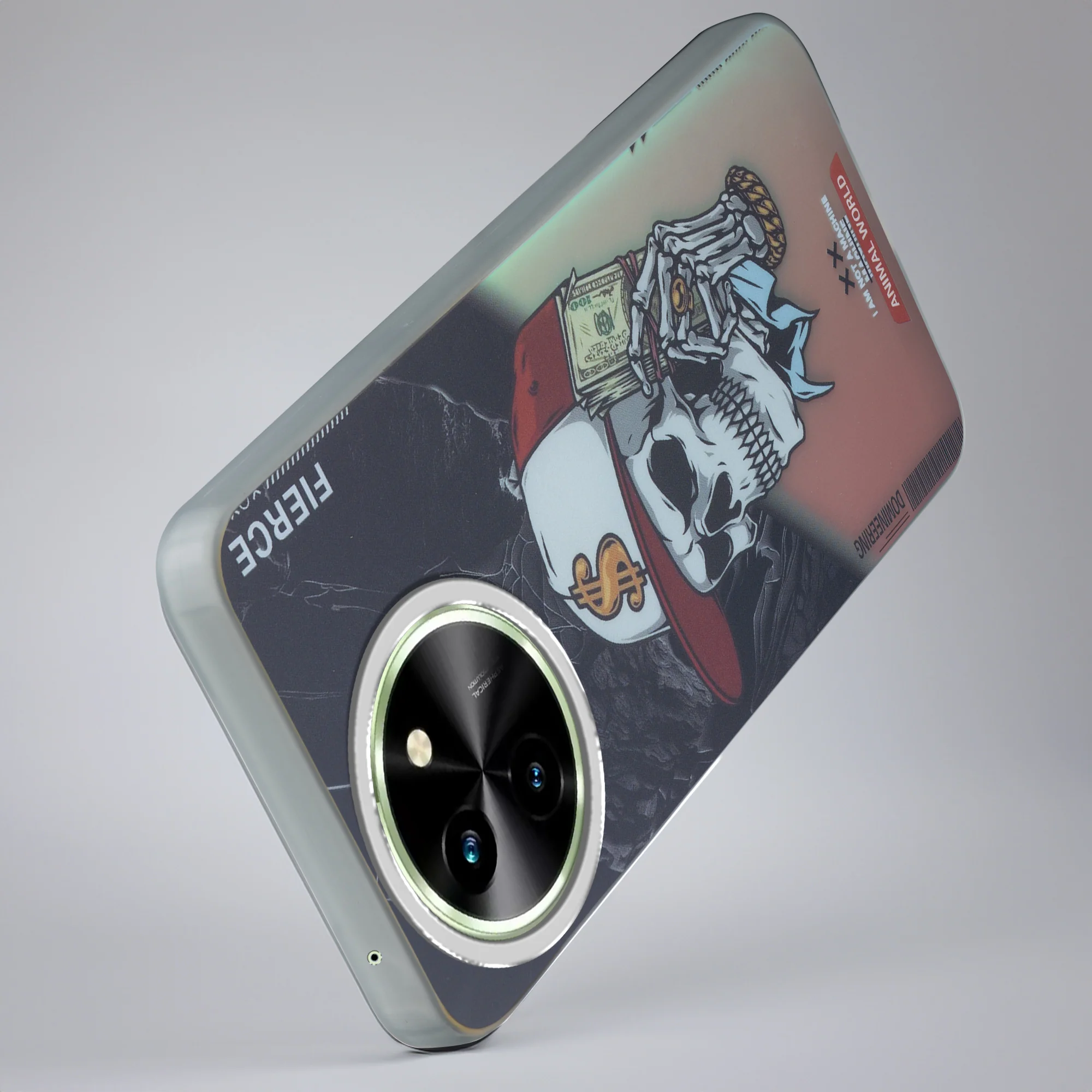 Night Glow & Shiny Hard Phone Cover with Silver Camera Ring For Vivo T3x 5G - Image 15