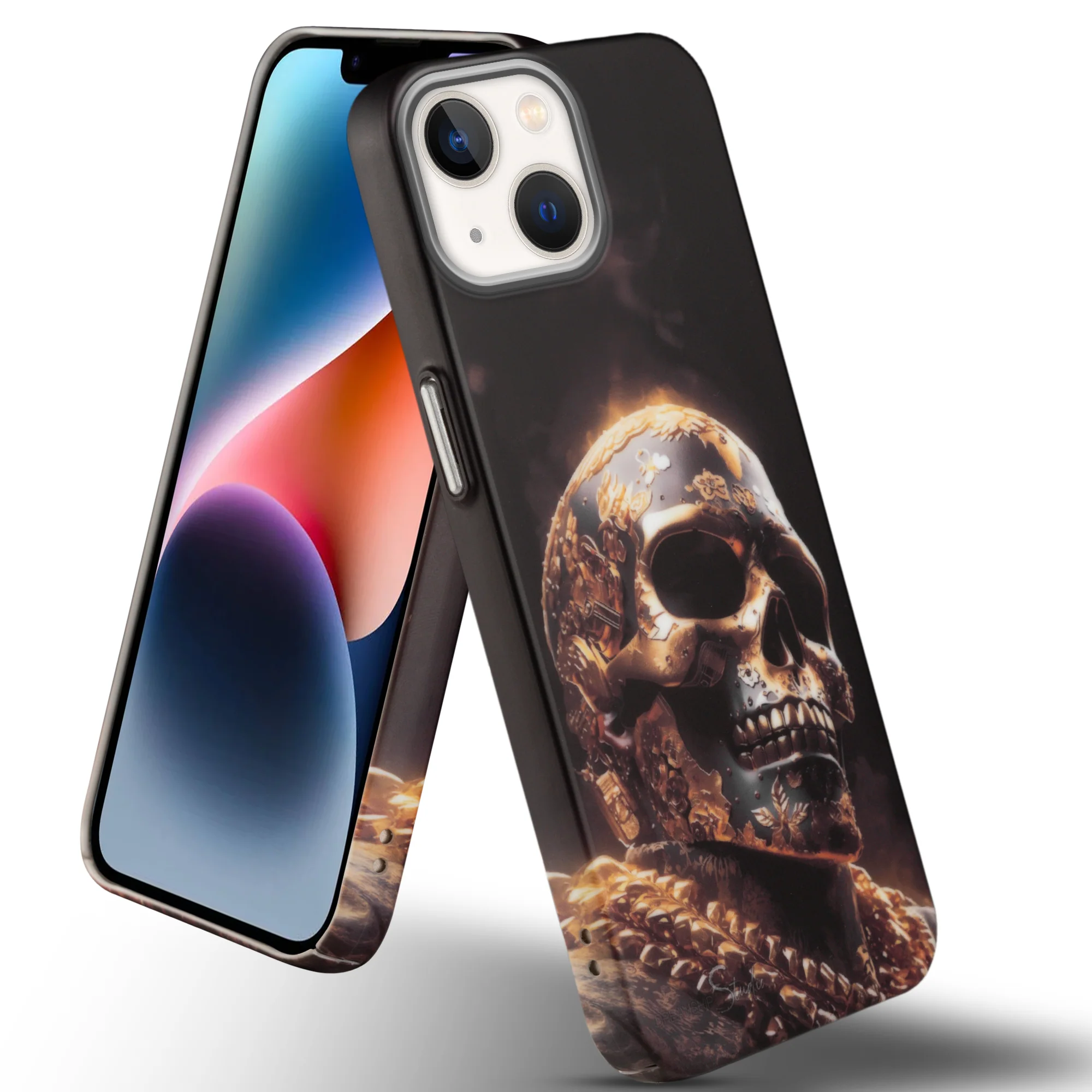Nightfall Skull Cluster Design With Hard Back Case For Apple iPhone 14 - Image 28