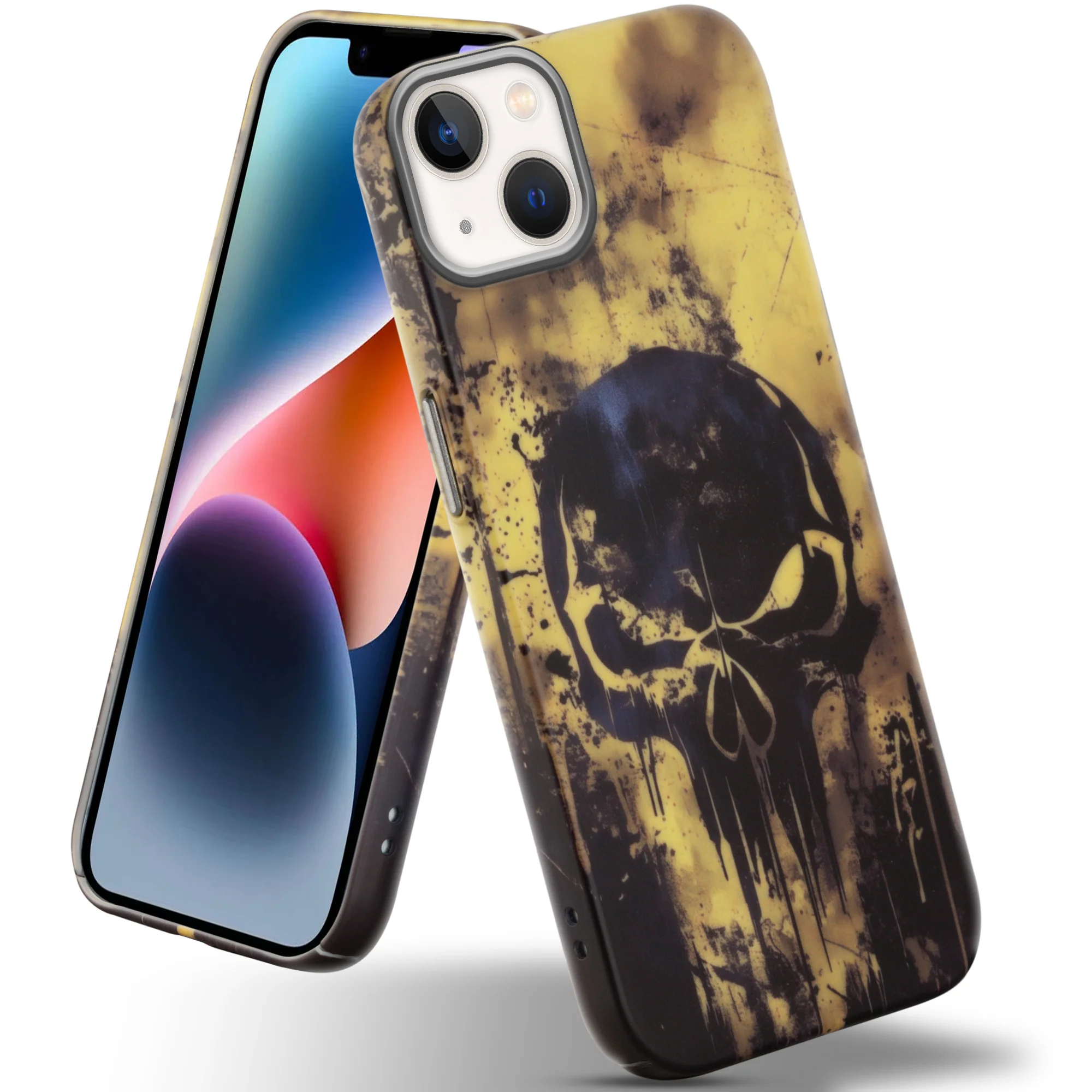 Nightfall Skull Cluster Design With Hard Back Case For Apple iPhone 14 - Image 58
