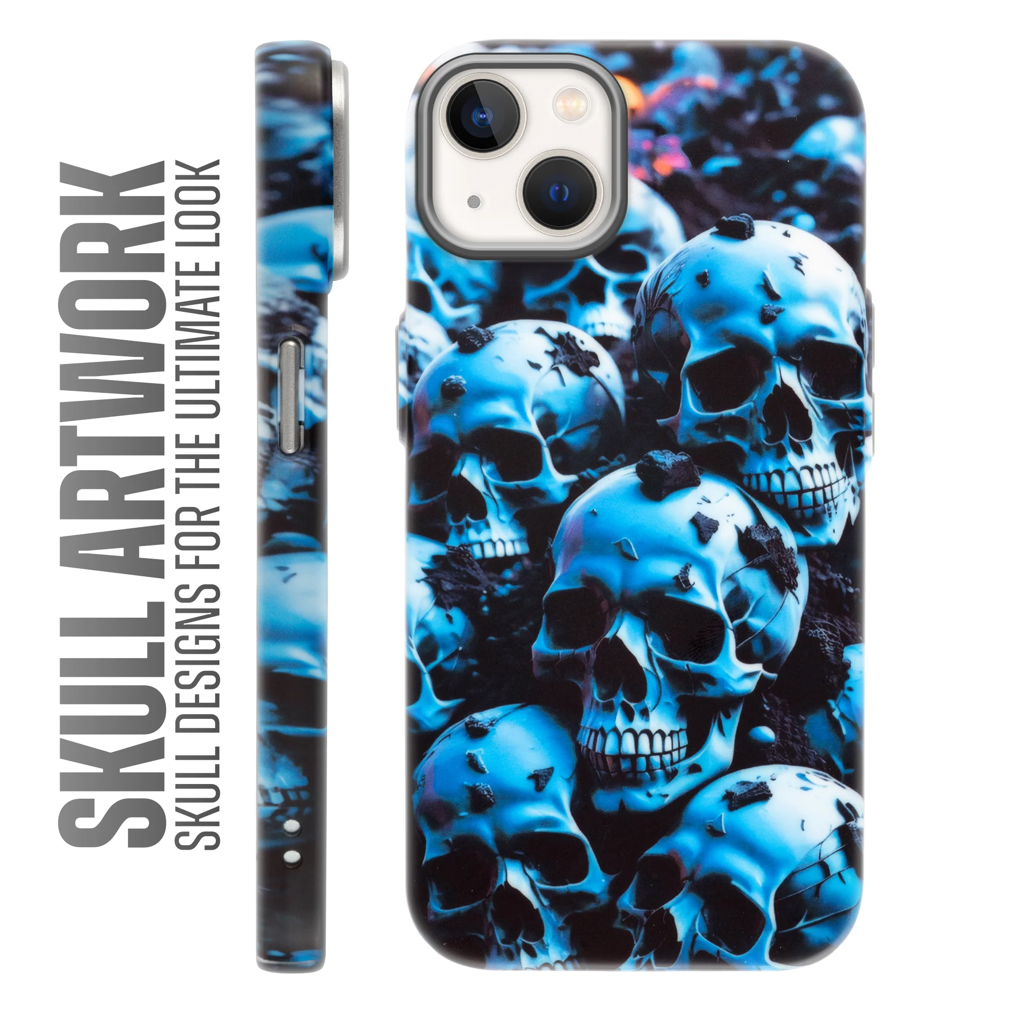 Nightfall Skull Cluster Design With Hard Back Case For Apple iPhone 14 - Image 7