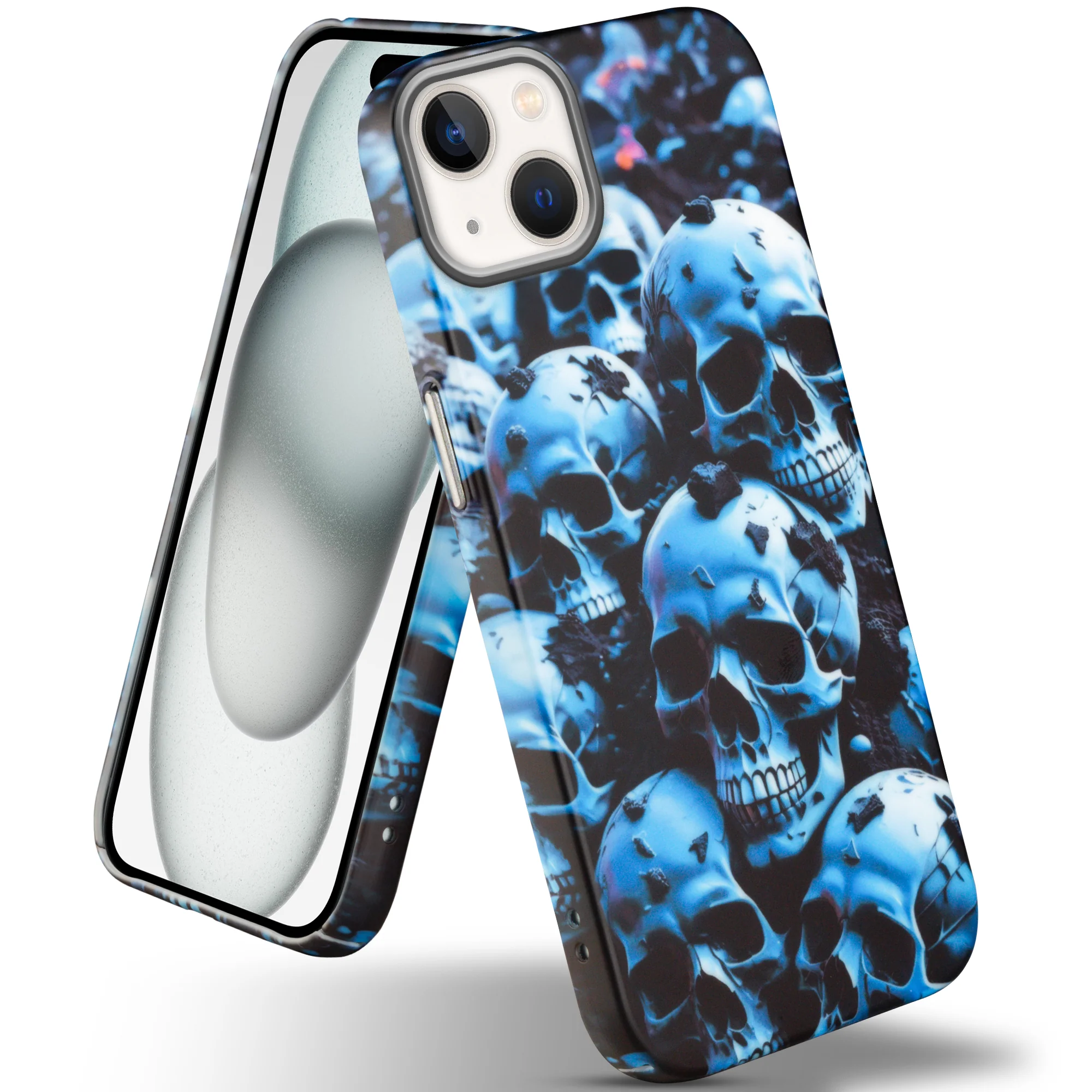 Nightfall Skull Cluster Design With Hard Back Case For Apple iPhone 15 - Image 10