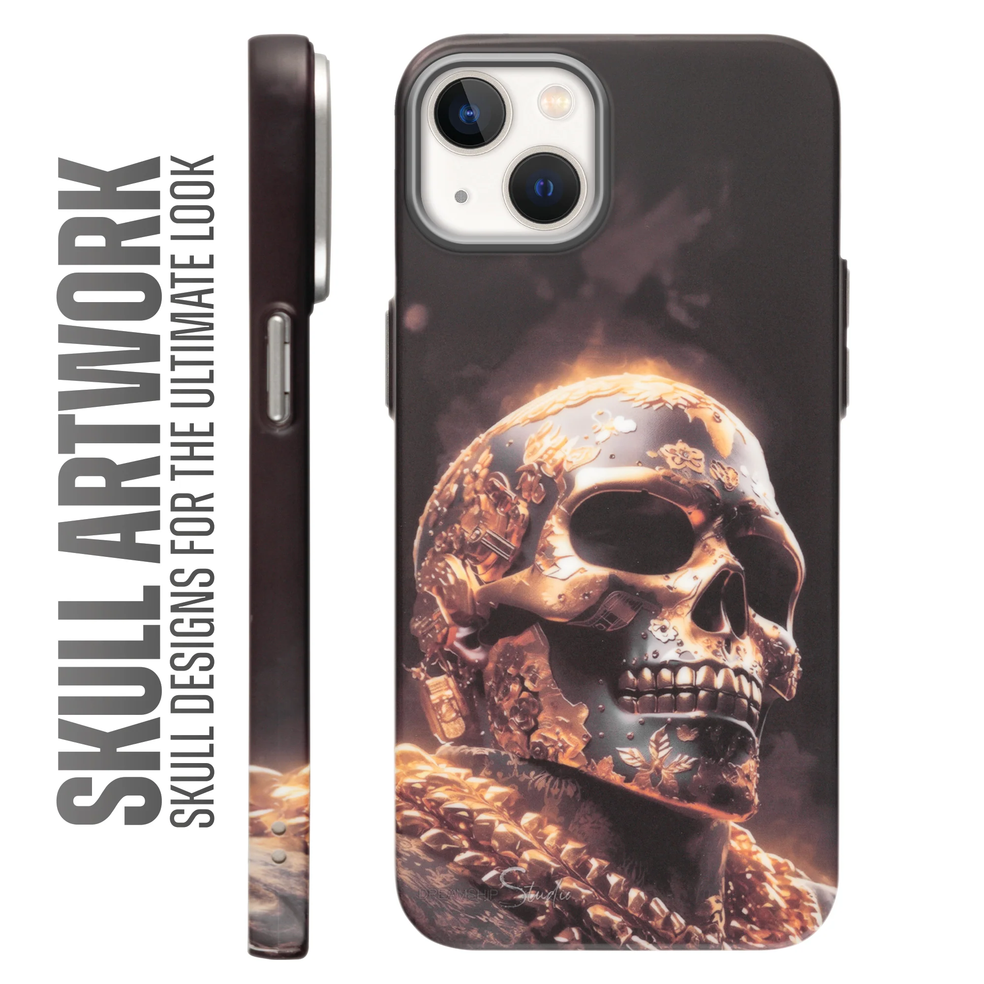 Nightfall Skull Cluster Design With Hard Back Case For Apple iPhone 15 - Image 25
