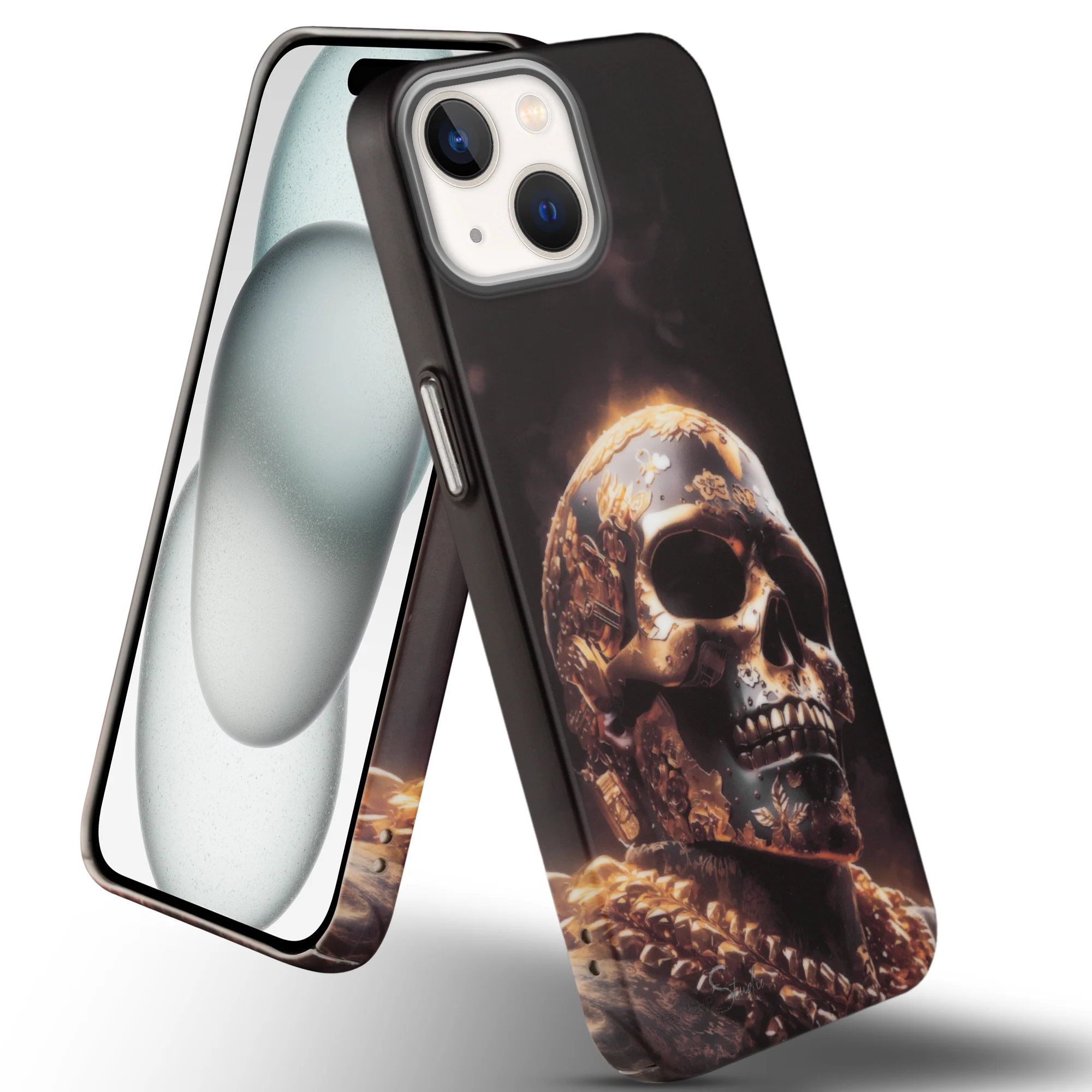 Nightfall Skull Cluster Design With Hard Back Case For Apple iPhone 15 - Image 28