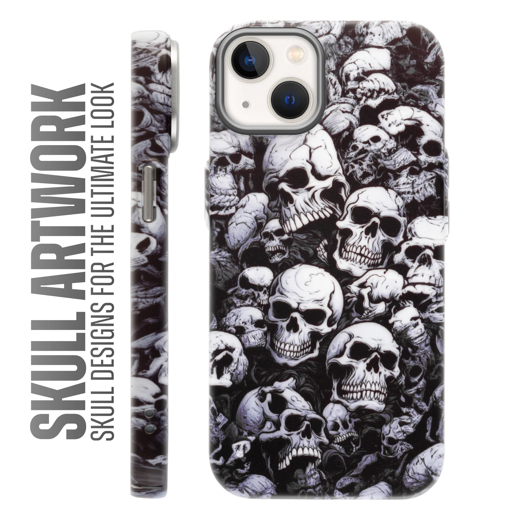 Nightfall Skull Cluster Design With Hard Back Case For Apple iPhone 15 - Image 49