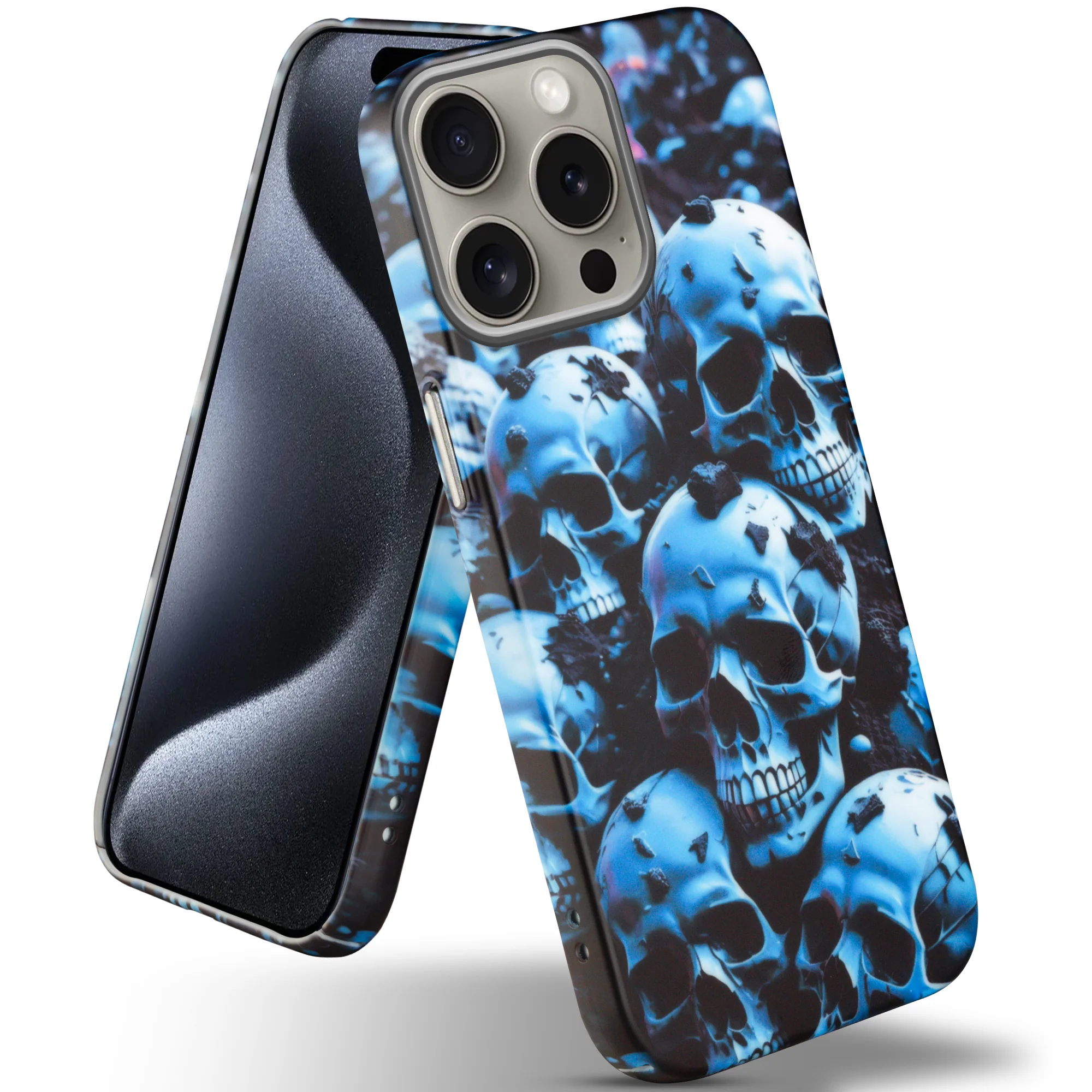 Nightfall Skull Cluster Design With Hard Back Case For Apple iPhone 15 Pro - Image 10