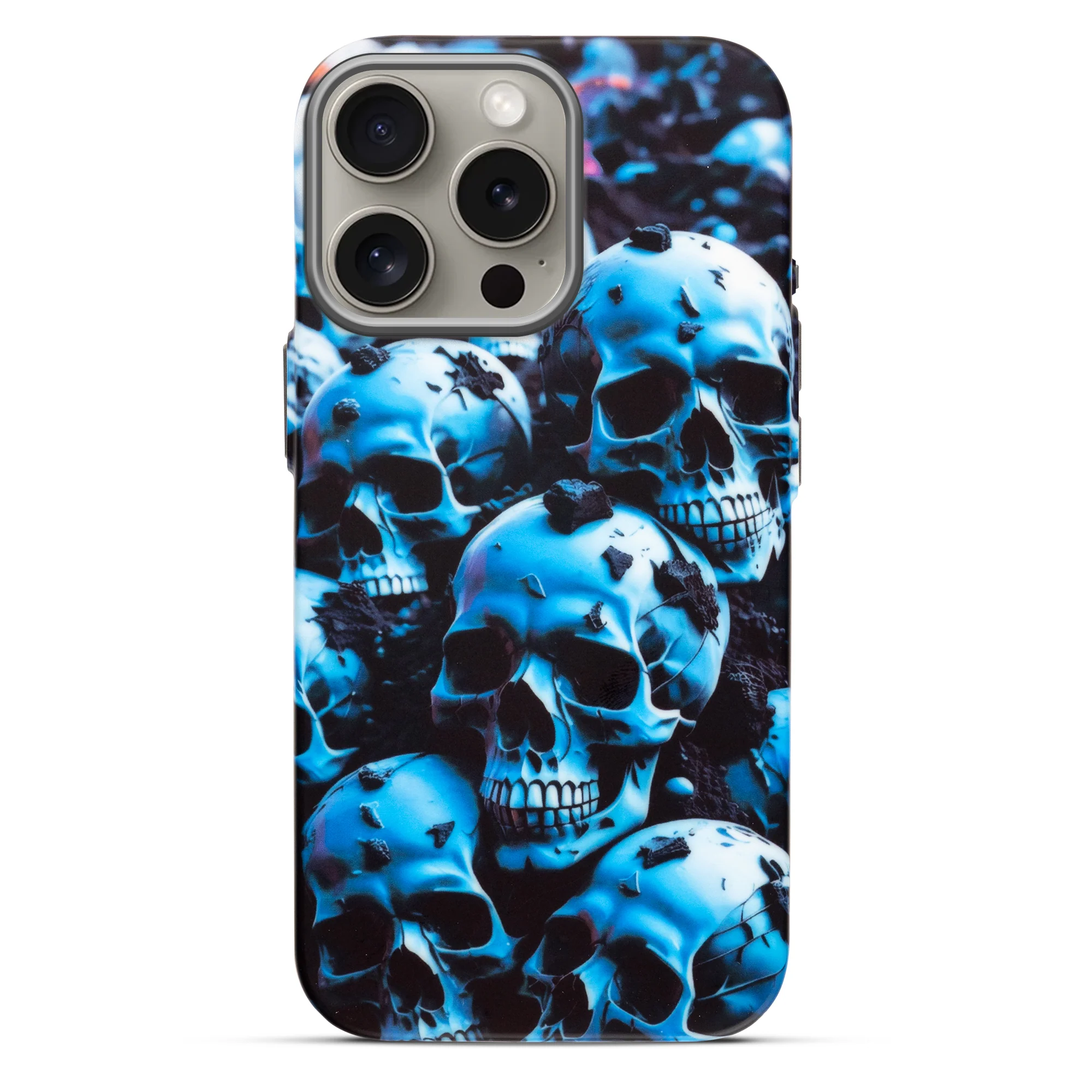 Nightfall Skull Cluster Design With Hard Back Case For Apple iPhone 15 Pro - Image 11