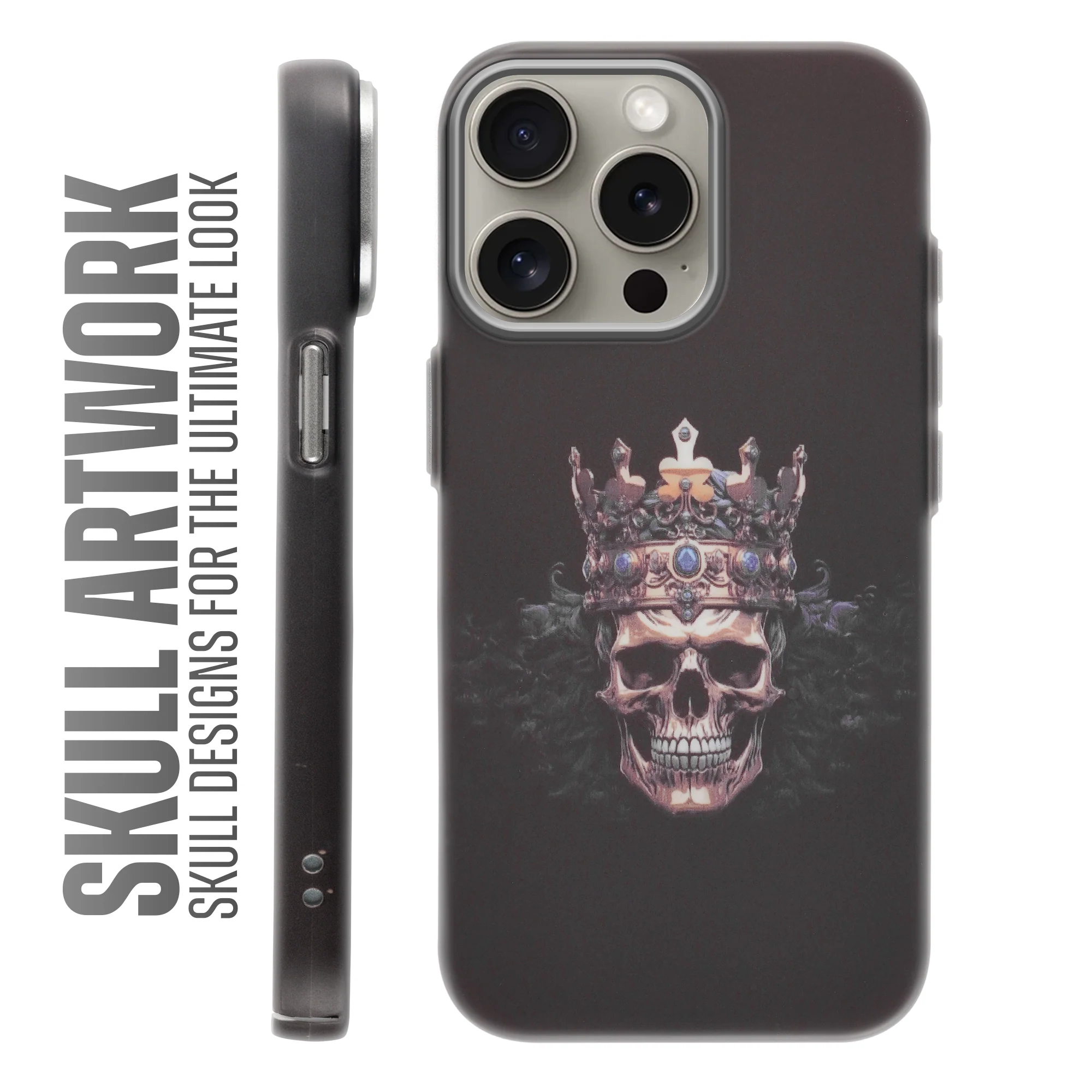 Nightfall Skull Cluster Design With Hard Back Case For Apple iPhone 15 Pro - Image 19