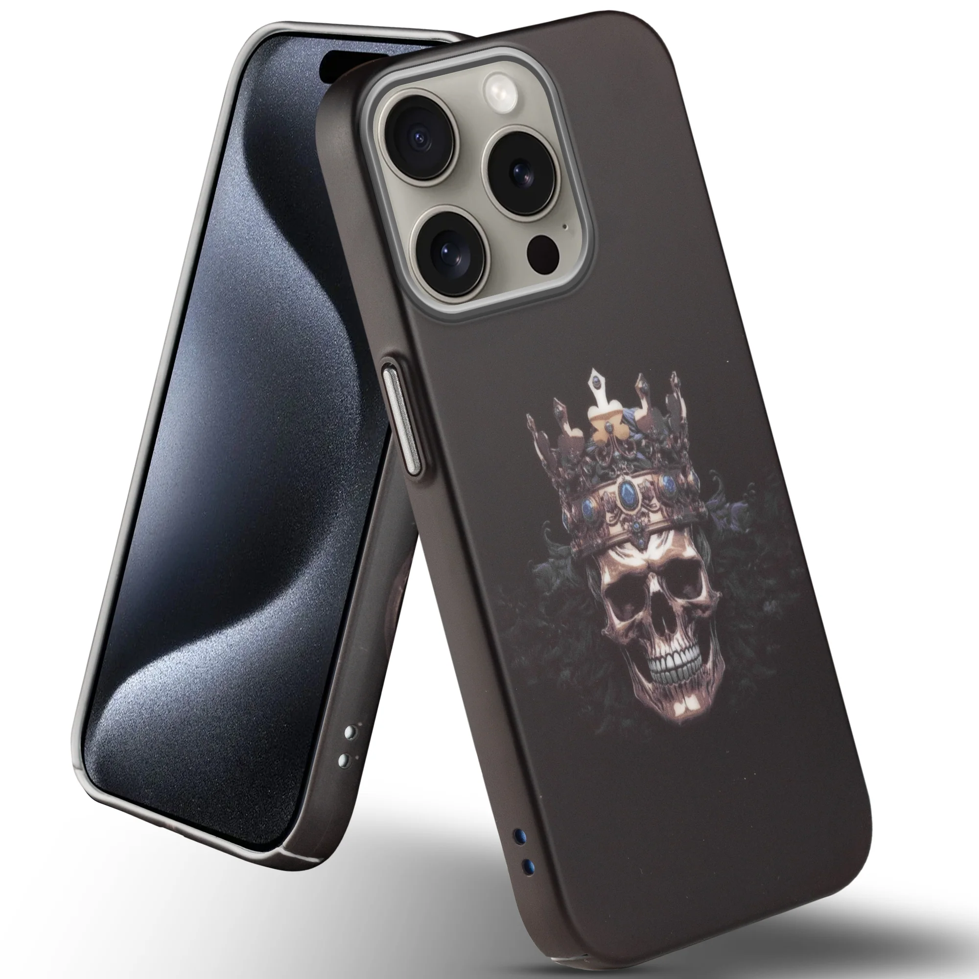 Nightfall Skull Cluster Design With Hard Back Case For Apple iPhone 15 Pro - Image 22