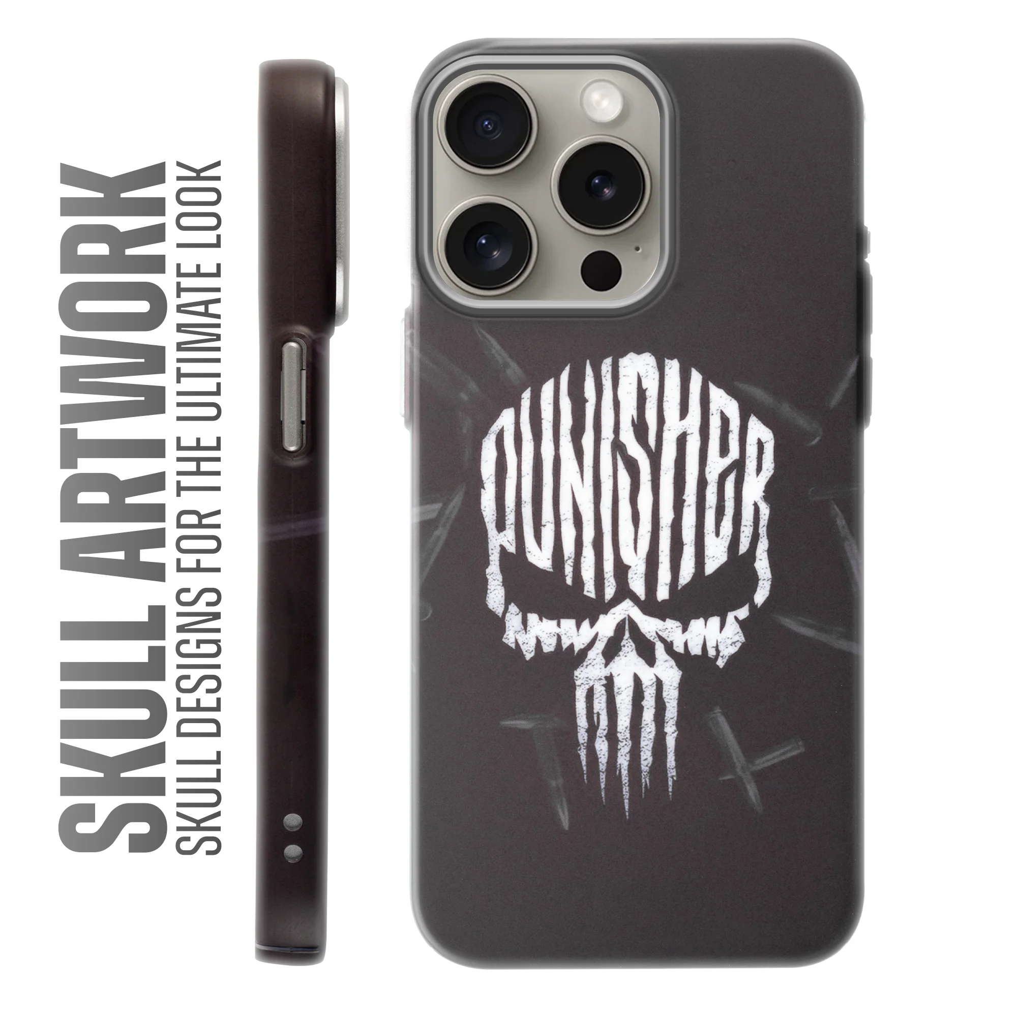 Nightfall Skull Cluster Design With Hard Back Case For Apple iPhone 15 Pro - Image 31