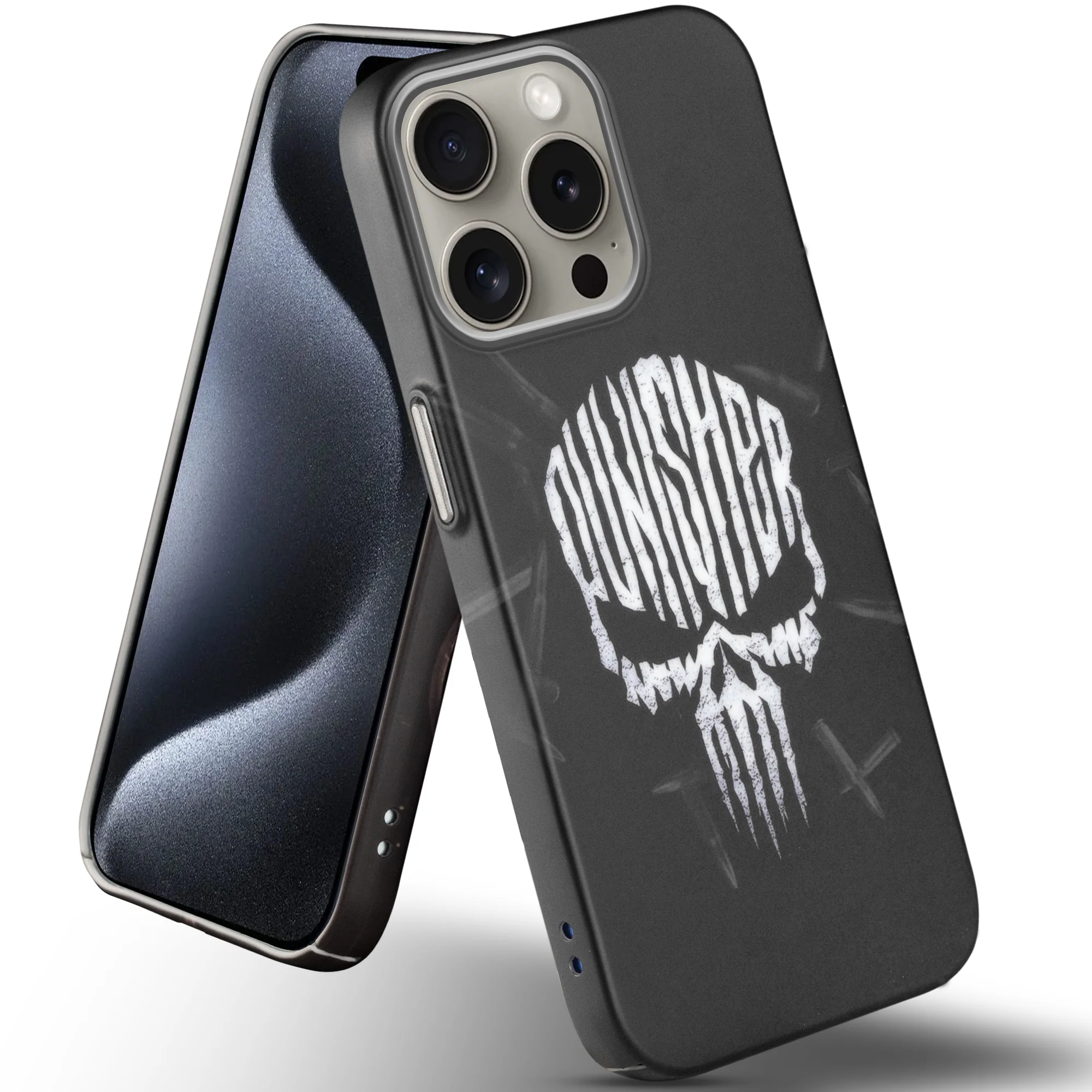 Nightfall Skull Cluster Design With Hard Back Case For Apple iPhone 15 Pro - Image 34
