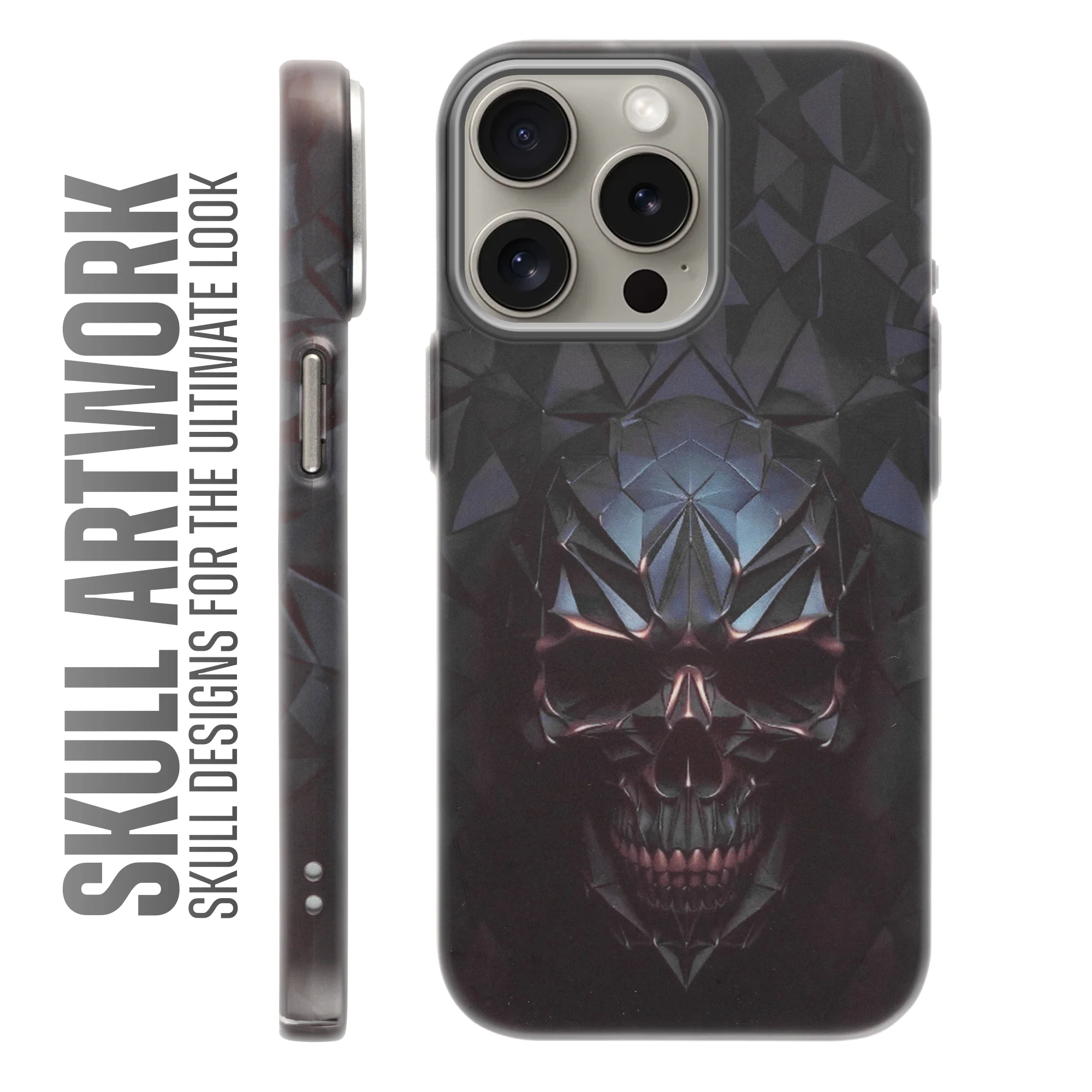 Nightfall Skull Cluster Design With Hard Back Case For Apple iPhone 15 Pro - Image 43