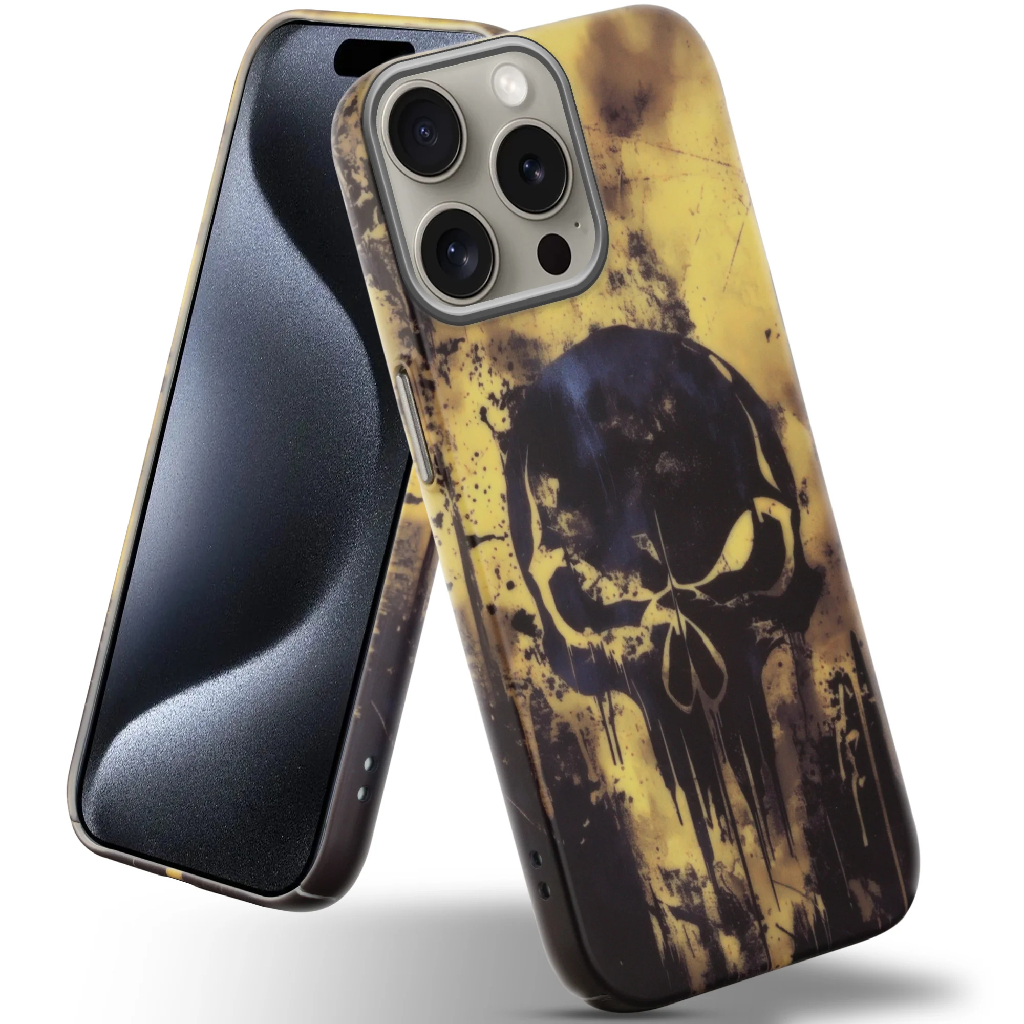 Nightfall Skull Cluster Design With Hard Back Case For Apple iPhone 15 Pro - Image 58