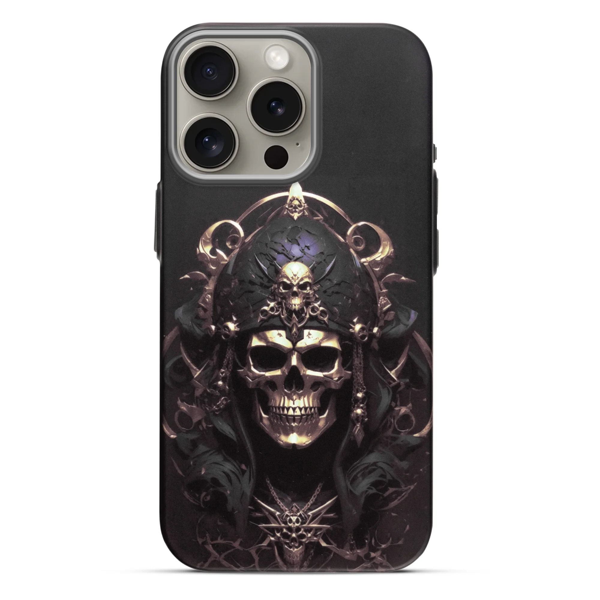 Nightfall Skull Cluster Design With Hard Back Case For Apple iPhone 15 Pro Max - Image 5