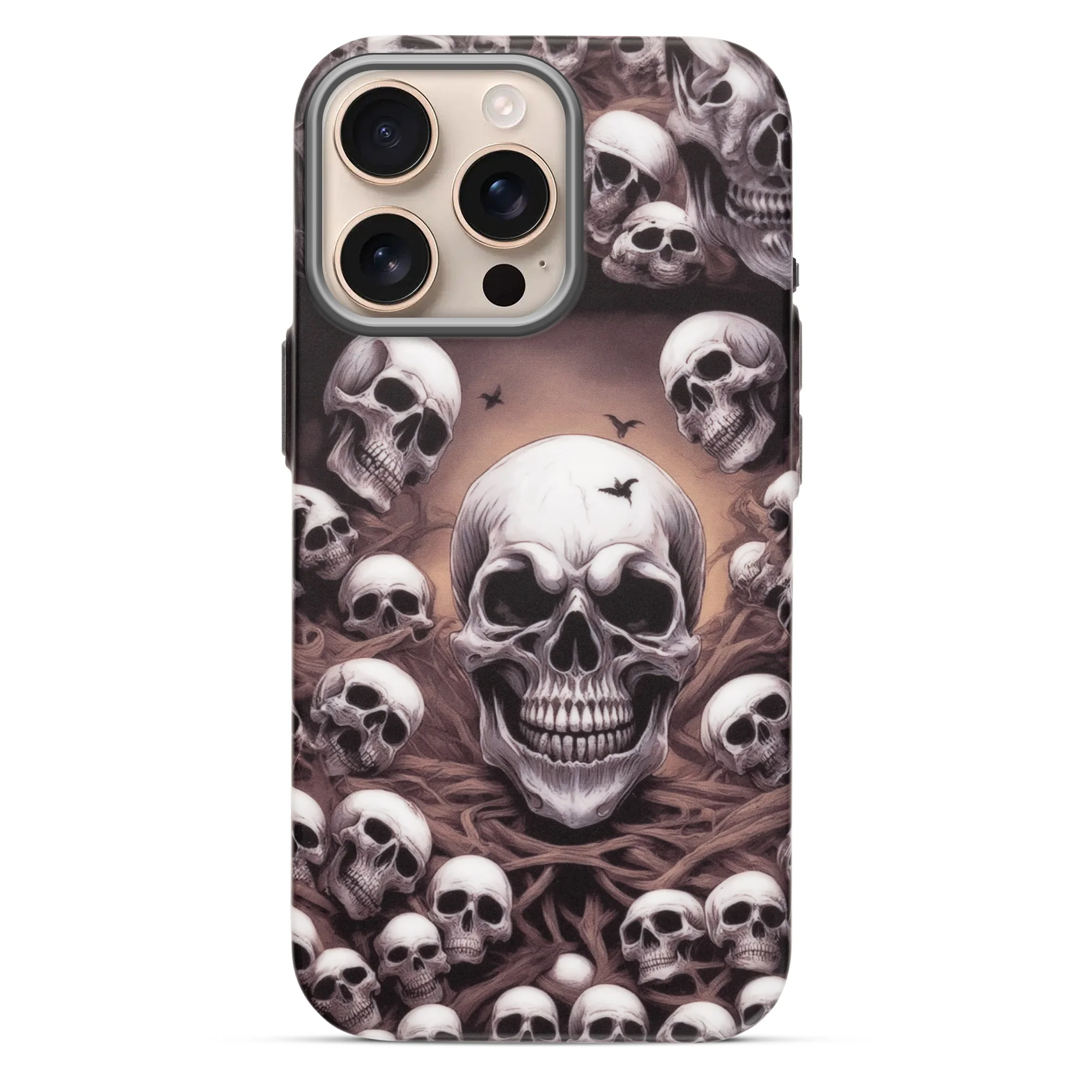 Nightfall Skull Cluster Design With Hard Back Case For Apple iPhone 16 Pro - Image 17