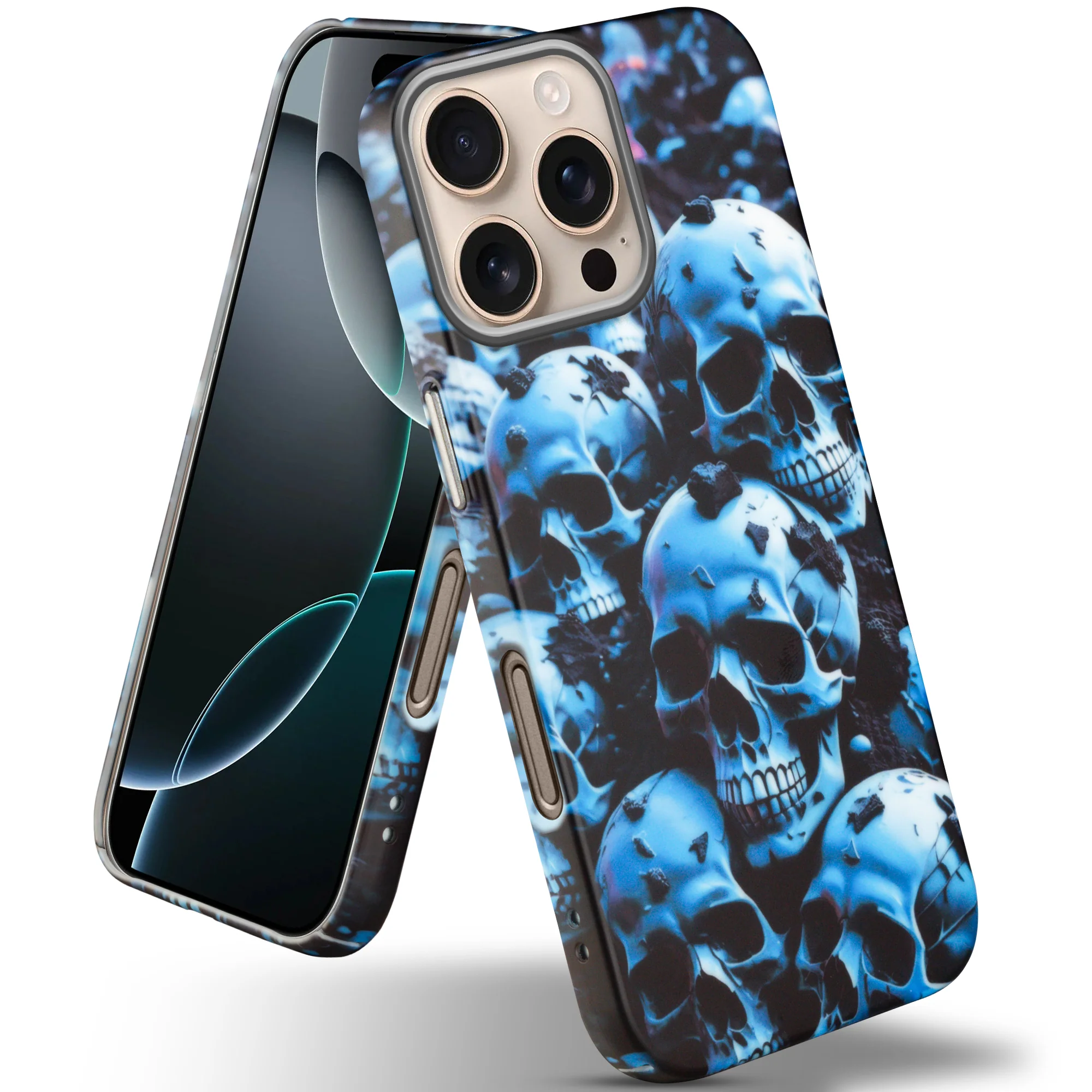 Nightfall Skull Cluster Design With Hard Back Case For Apple iPhone 16 Pro Max - Image 10