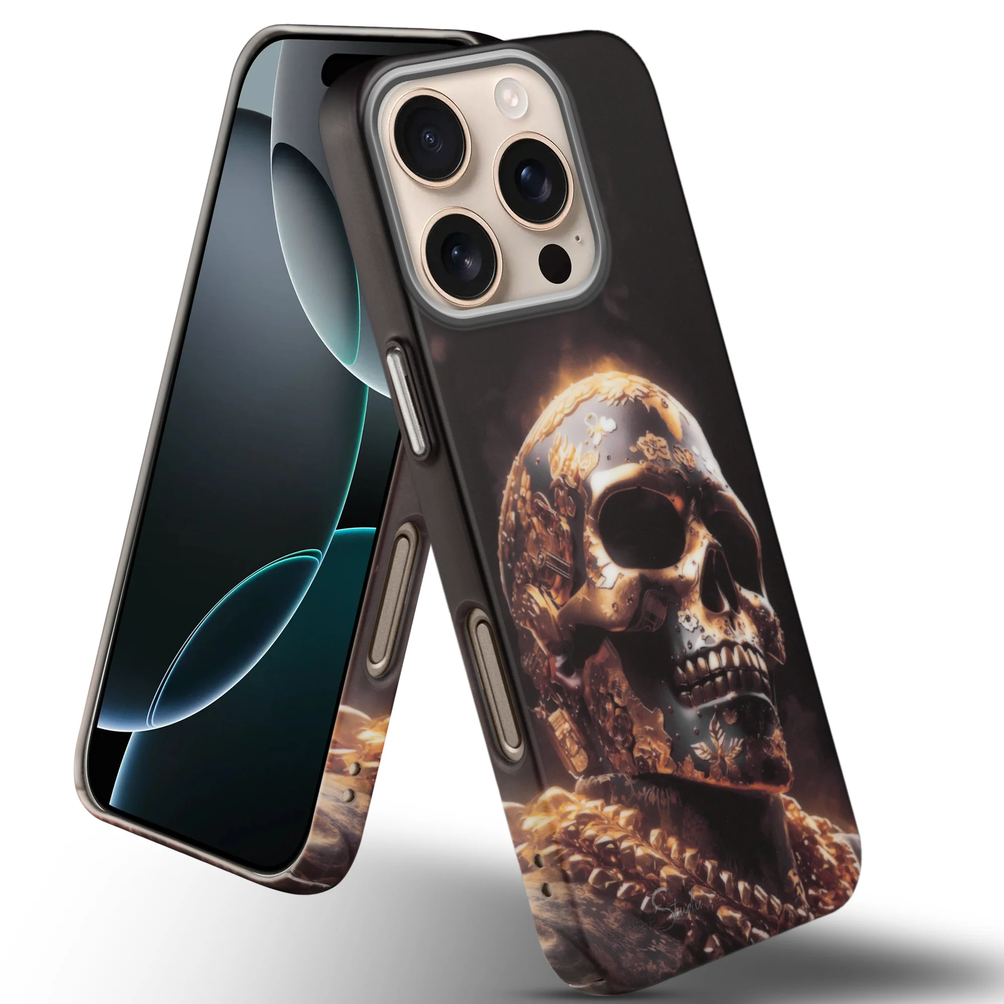 Nightfall Skull Cluster Design With Hard Back Case For Apple iPhone 16 Pro Max - Image 28