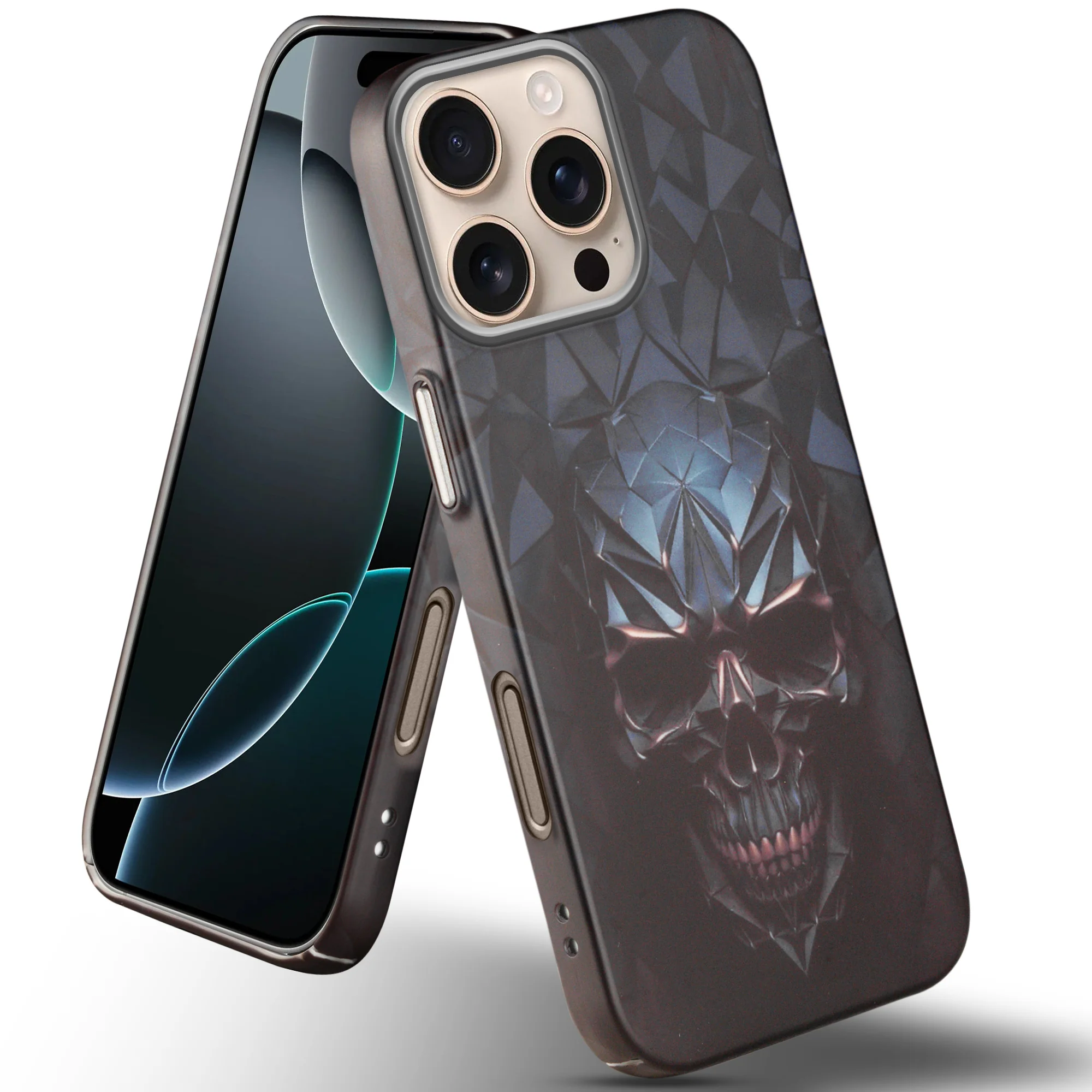 Nightfall Skull Cluster Design With Hard Back Case For Apple iPhone 16 Pro Max - Image 46