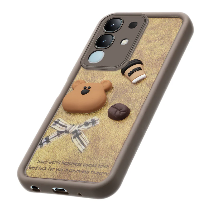 Playful 3D Cartoon Soft Back Case For Vivo T4x 5G With Camera Protection - Image 24