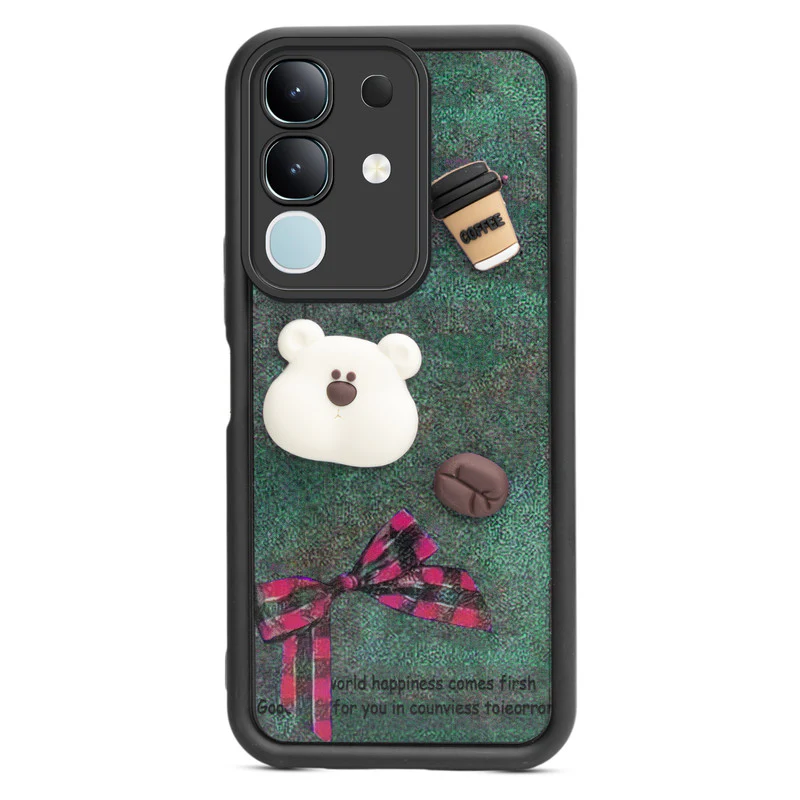 Playful 3D Cartoon Soft Back Case For Vivo T4x 5G With Camera Protection - Image 43