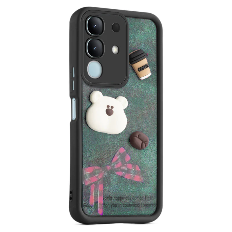 Playful 3D Cartoon Soft Back Case For Vivo T4x 5G With Camera Protection - Image 46