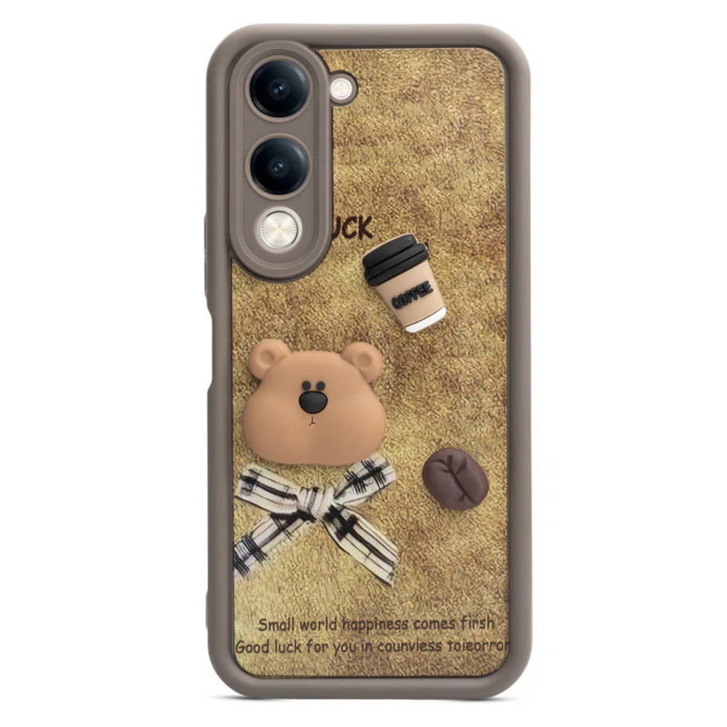 Playful 3D Cartoon Soft Back Case For Vivo Y19e With Camera Protection - Image 19