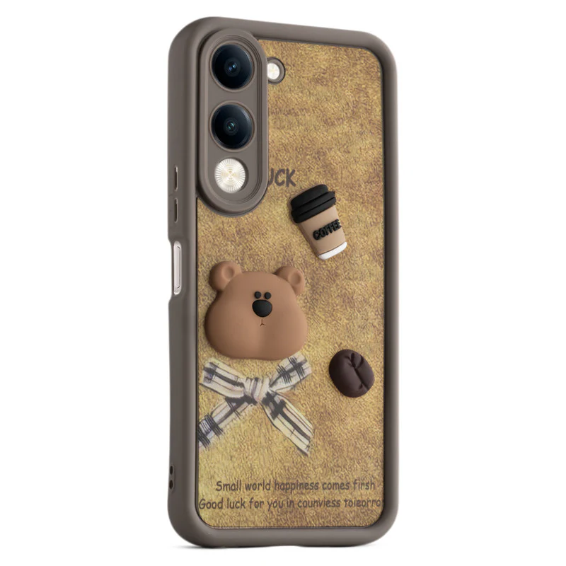 Playful 3D Cartoon Soft Back Case For Vivo Y19e With Camera Protection - Image 22