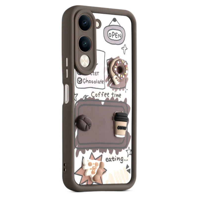 Playful 3D Cartoon Soft Back Case For Vivo Y19e With Camera Protection - Image 28