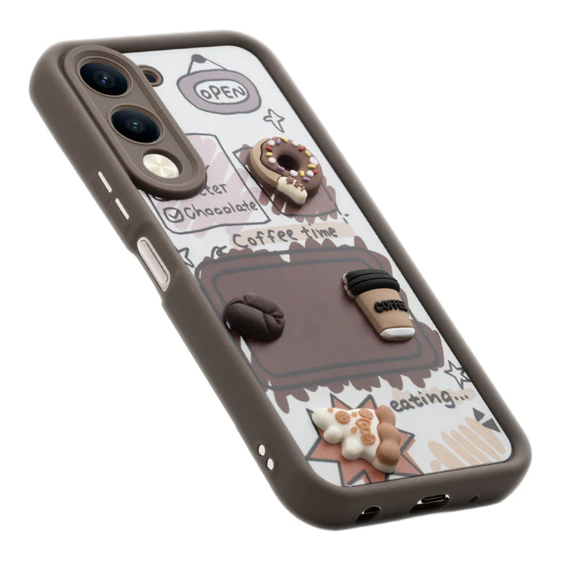 Playful 3D Cartoon Soft Back Case For Vivo Y19e With Camera Protection - Image 29