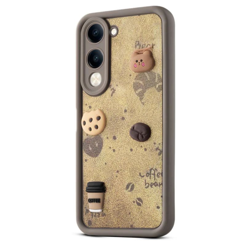 Playful 3D Cartoon Soft Back Case For Vivo Y19e With Camera Protection - Image 33