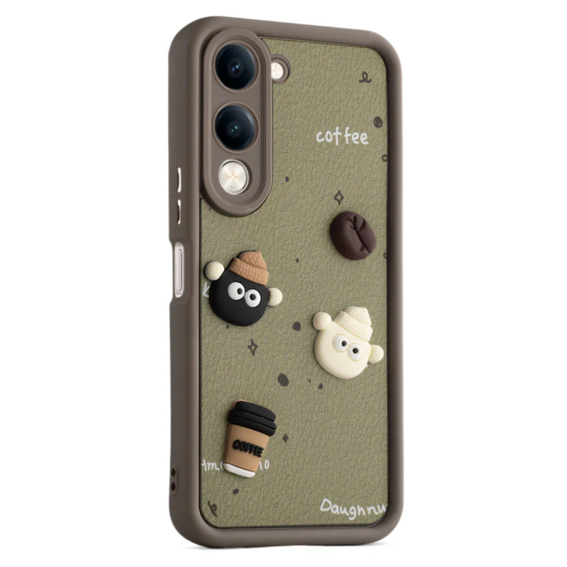 Playful 3D Cartoon Soft Back Case For Vivo Y19e With Camera Protection - Image 40