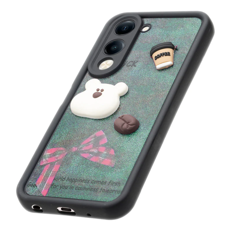 Playful 3D Cartoon Soft Back Case For Vivo Y19e With Camera Protection - Image 48